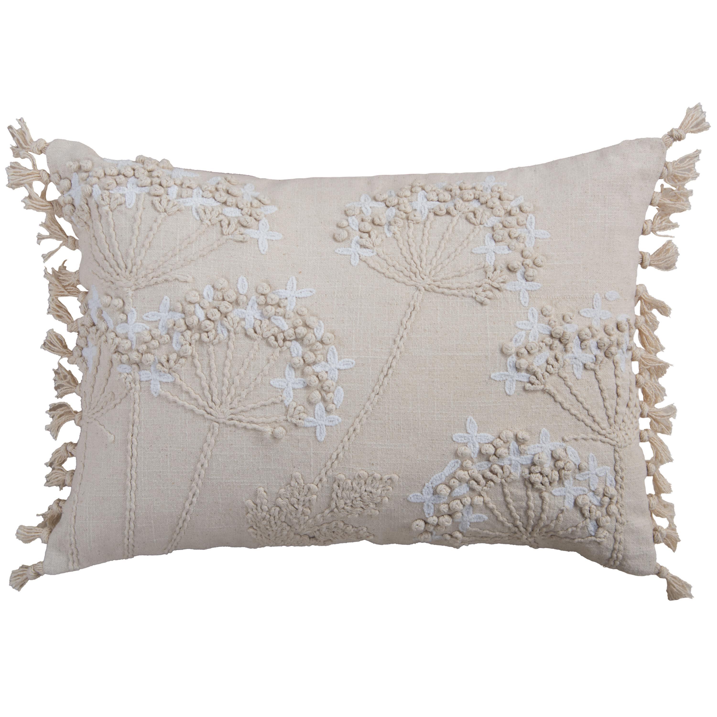 Rizzy Home Botanic Threads Decorative Throw Pillow, , large