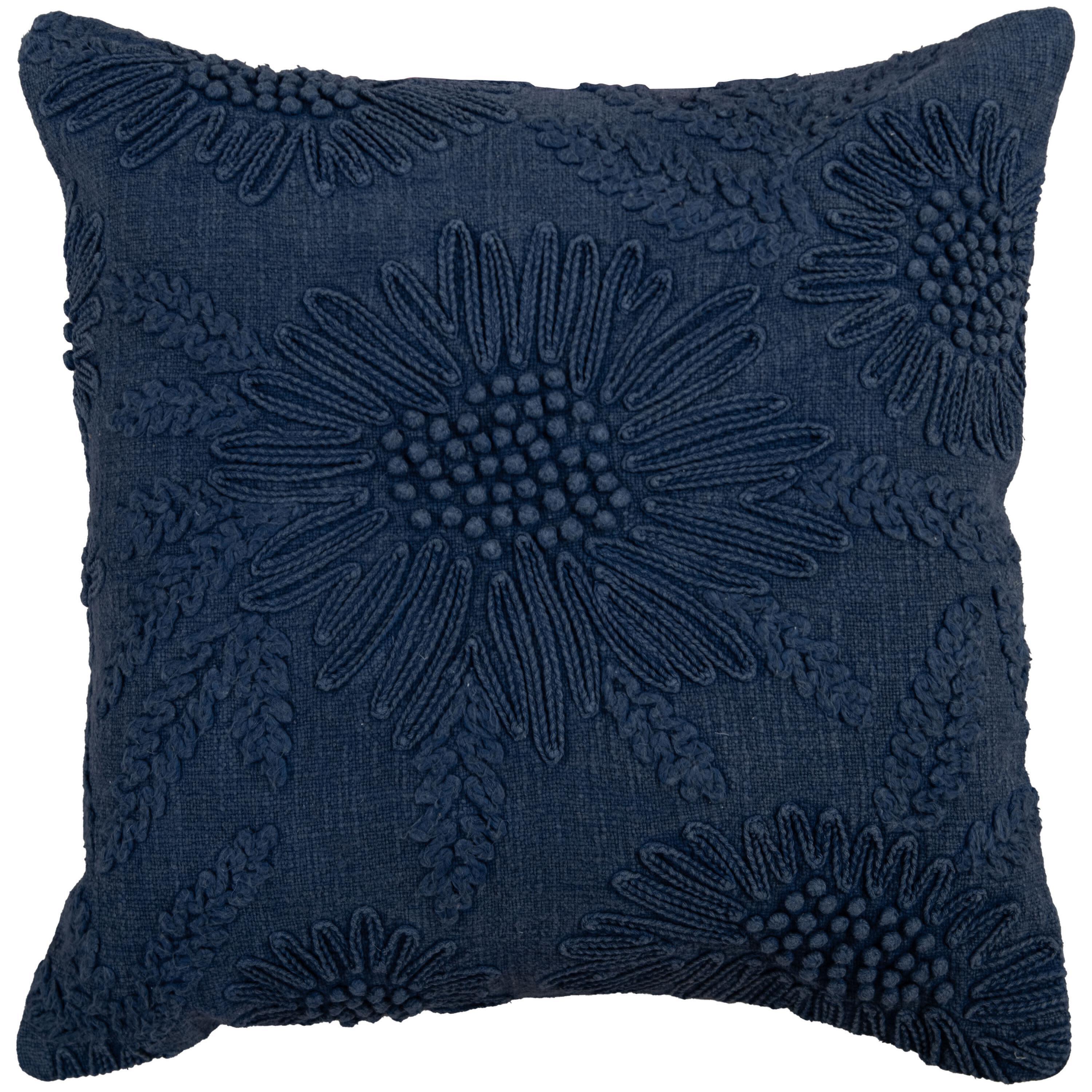 Rizzy Home Heirloom Decorative Throw Pillow, Navy, large