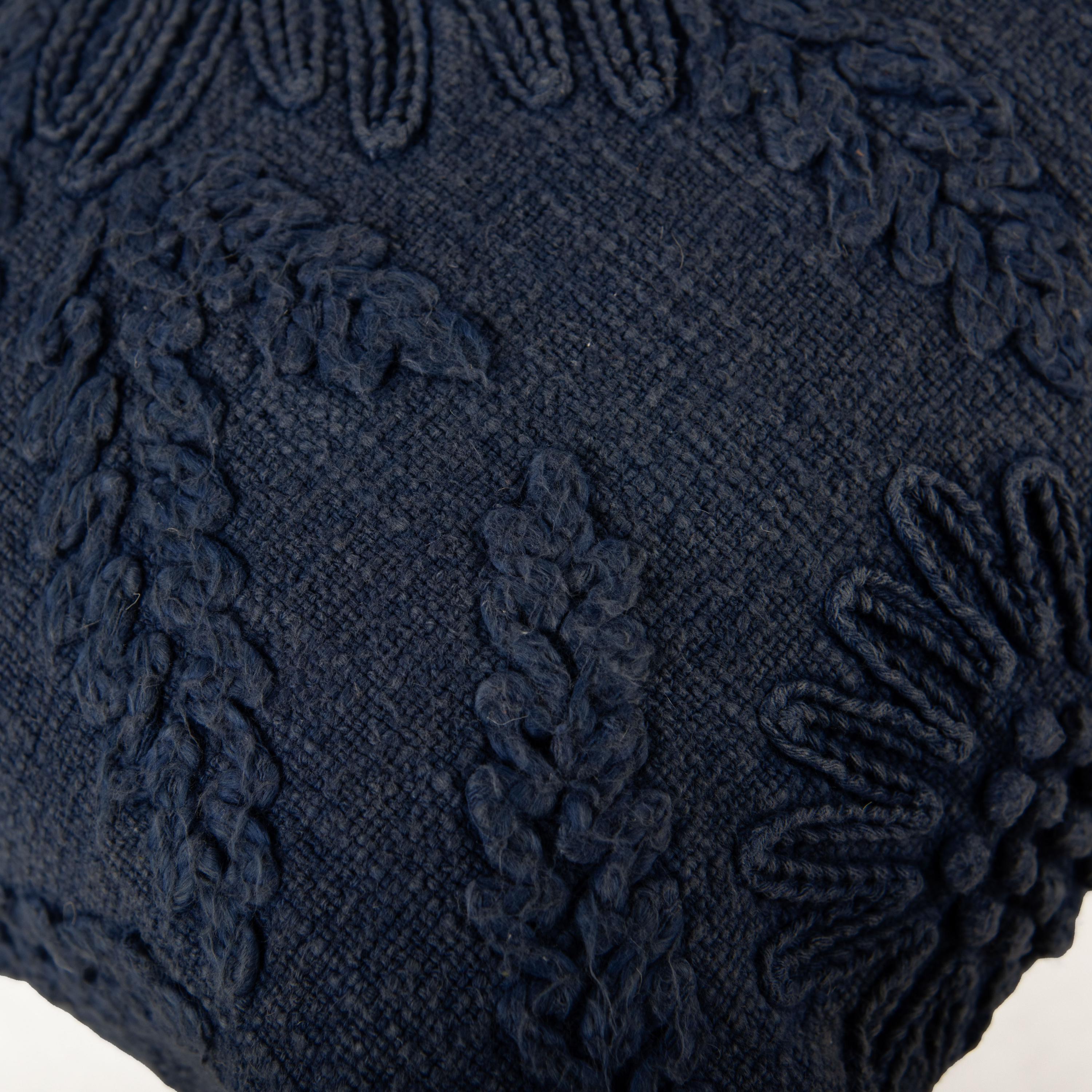 Rizzy Home Heirloom Decorative Throw Pillow, Navy, large
