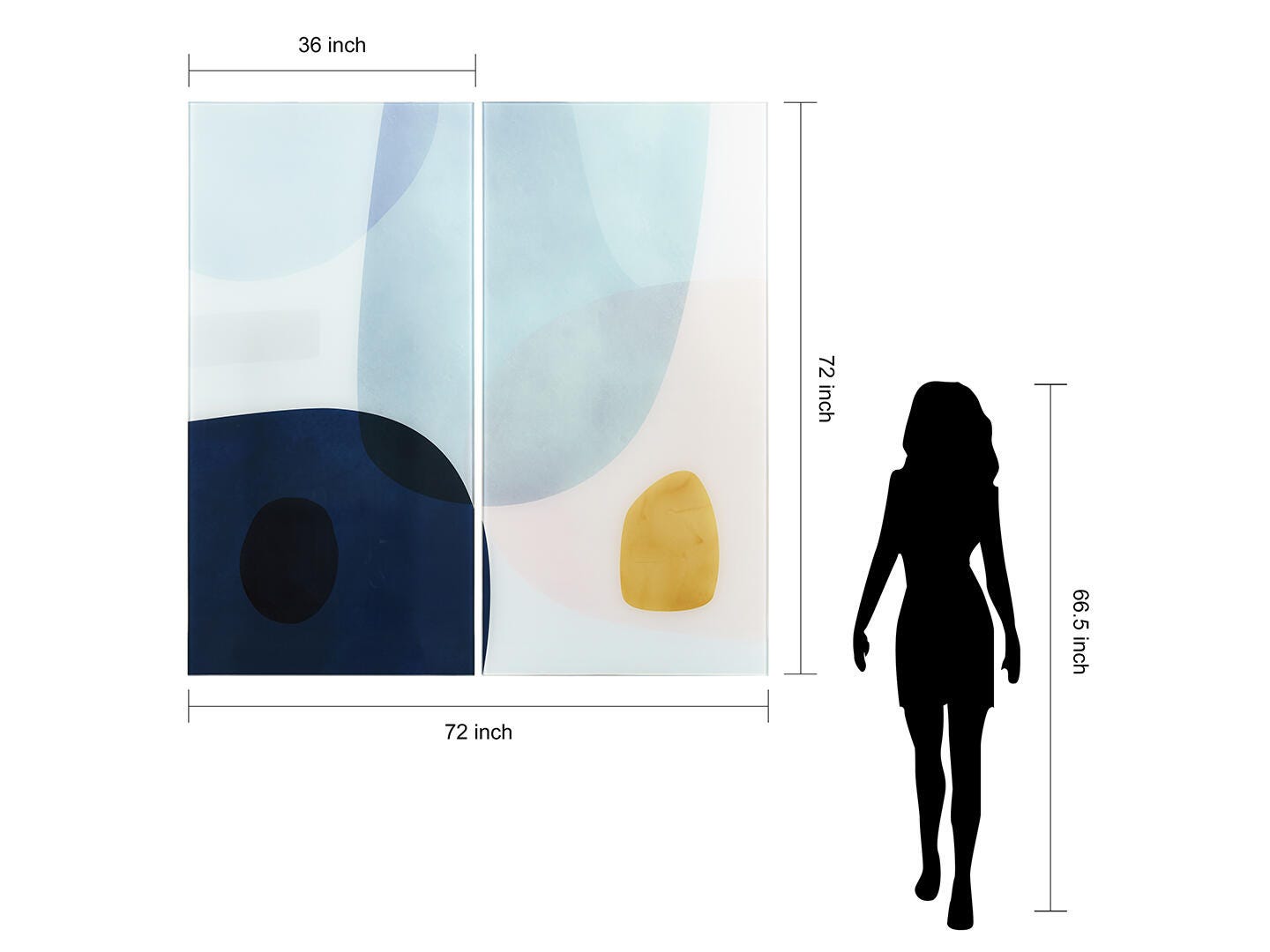 Empire Art Direct Monde Wall Art 72" x 72" (Set of 2), , large