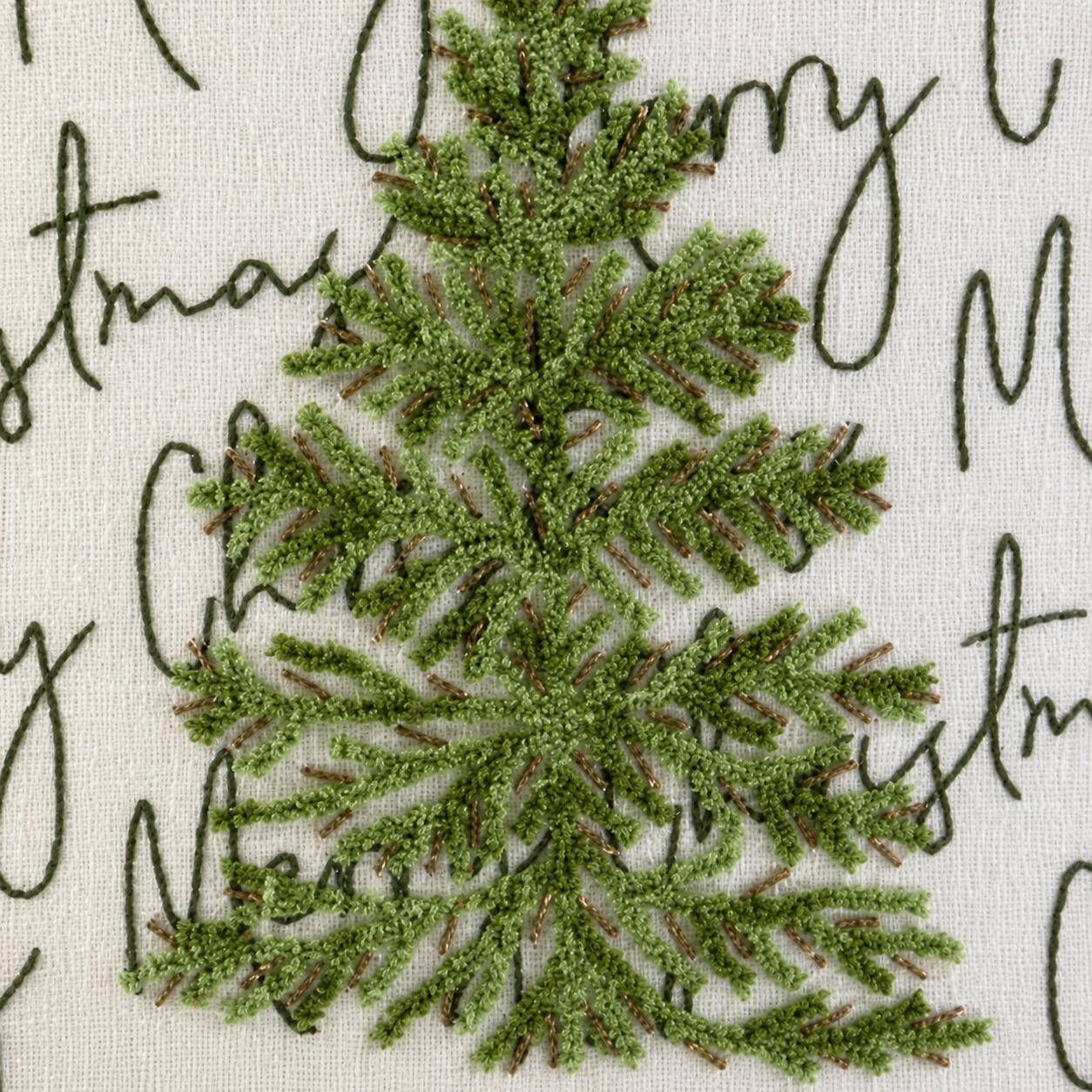 Rizzy Home Merry Script Decorative Throw Pillow, , large
