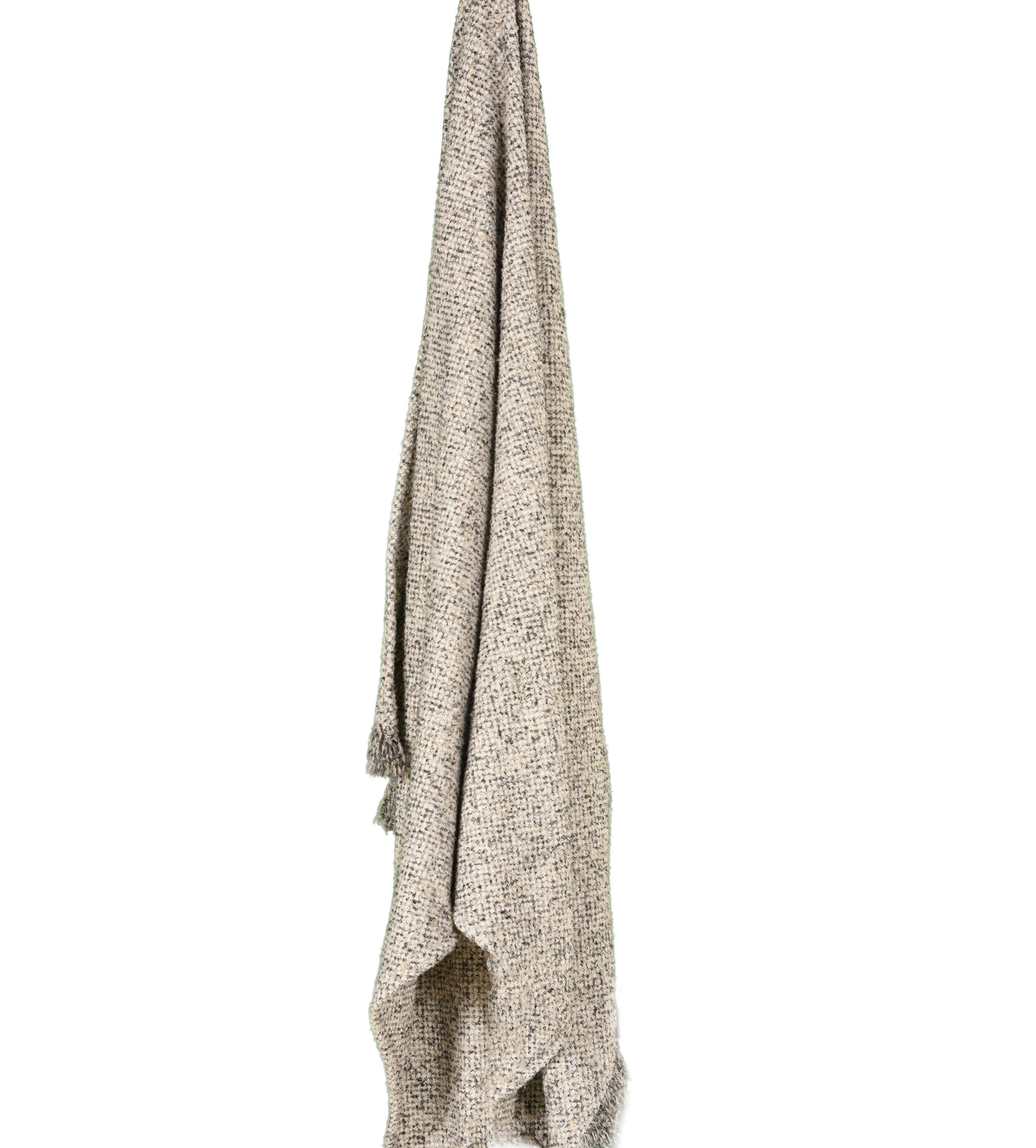 Rizzy Home Wrapped Throw, Ivory/Gray, large