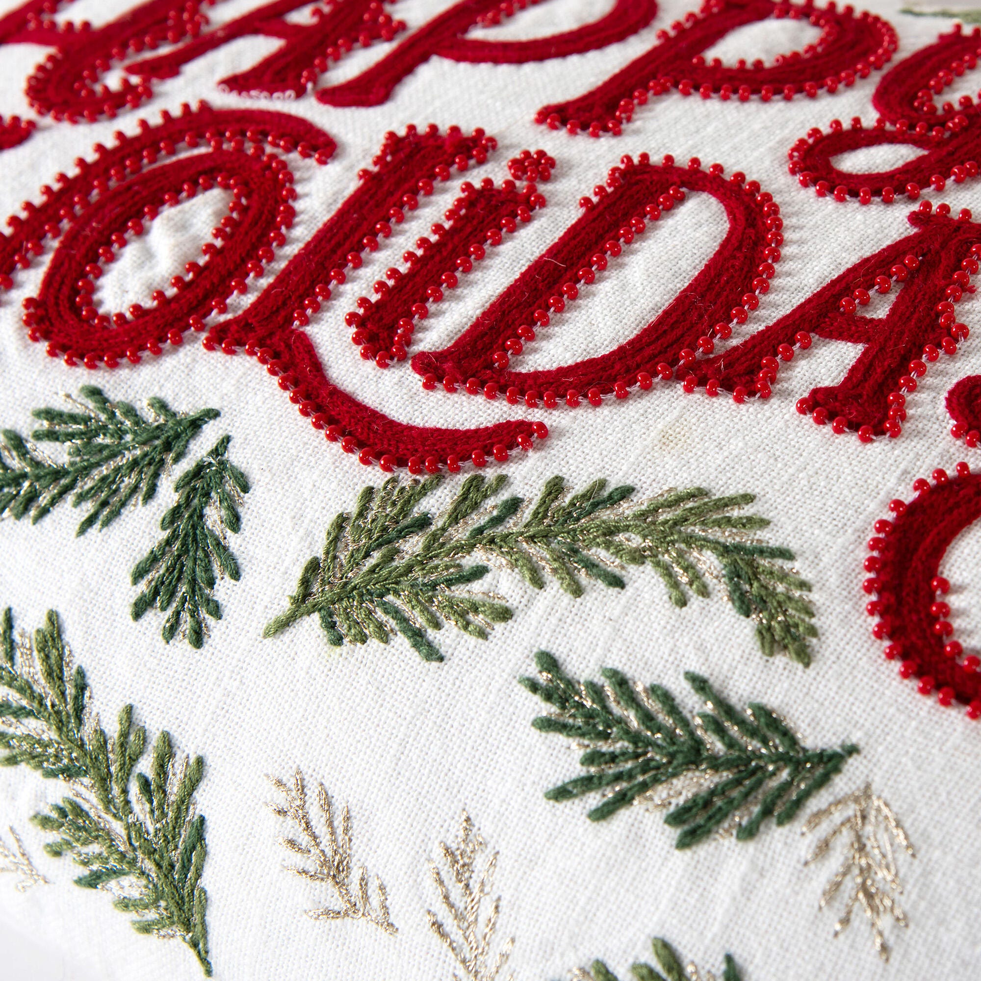 Rizzy Home Holiday Wishes Decorative Throw Pillow, , large