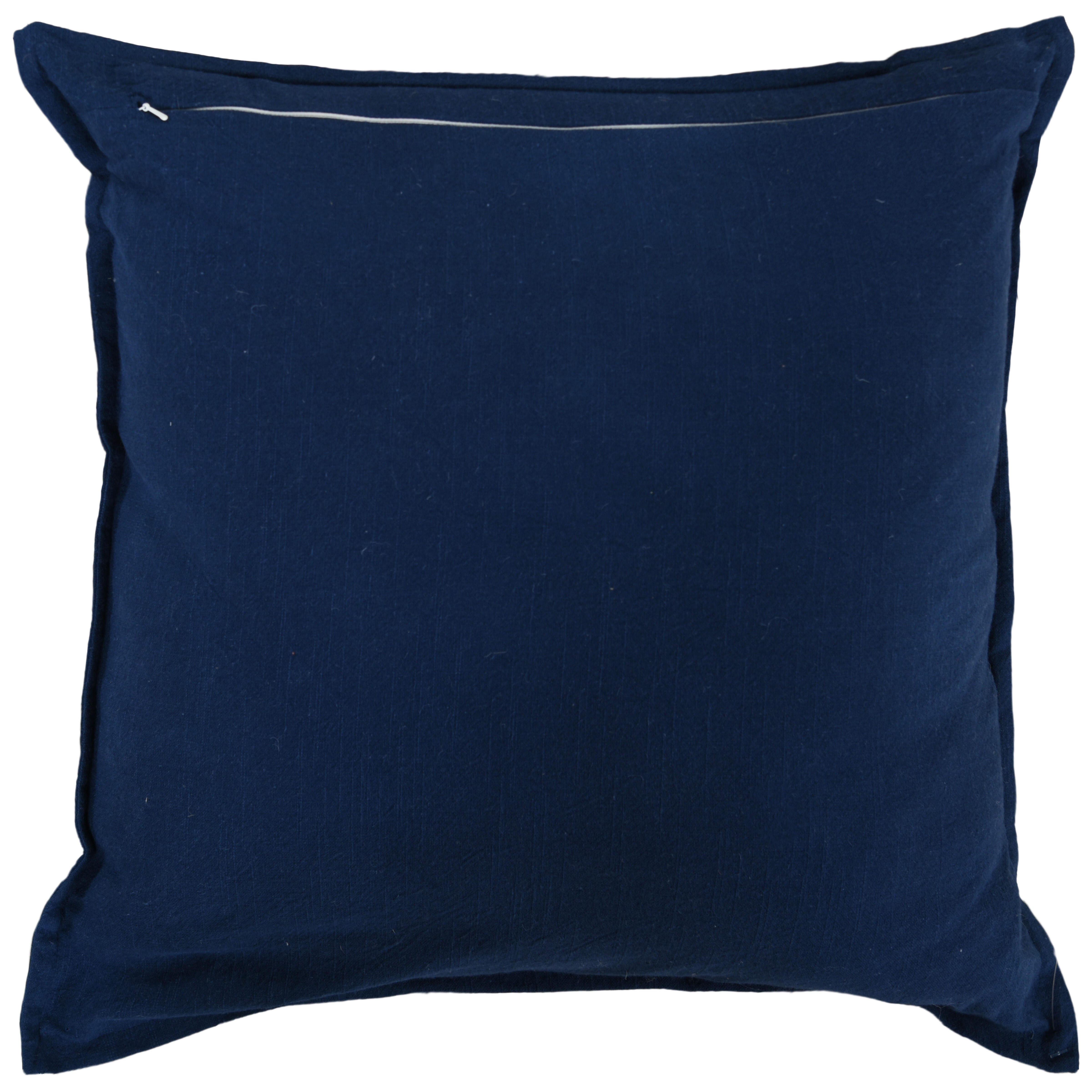Rizzy Home Everwell Decorative Throw Pillow, Navy Blue, large