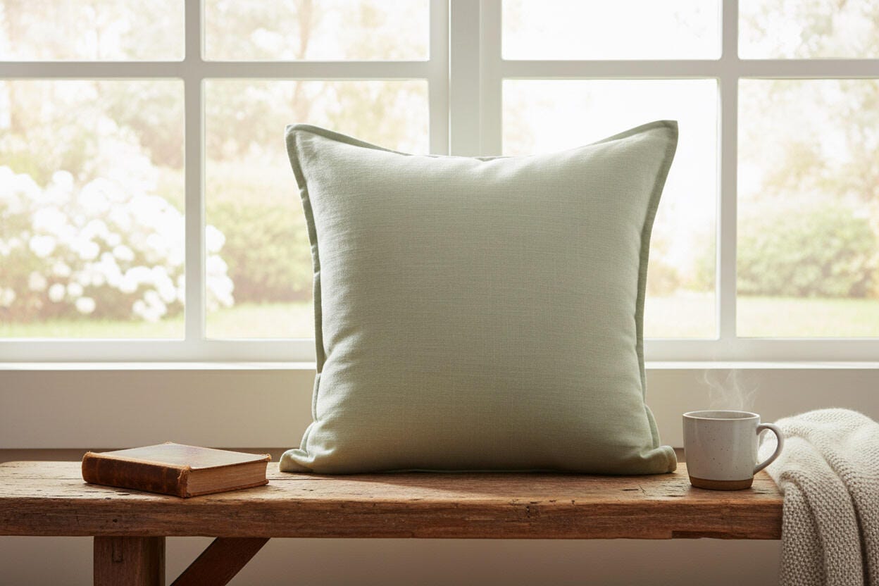 Rizzy Home Everwell Decorative Throw Pillow, Sage Green, large