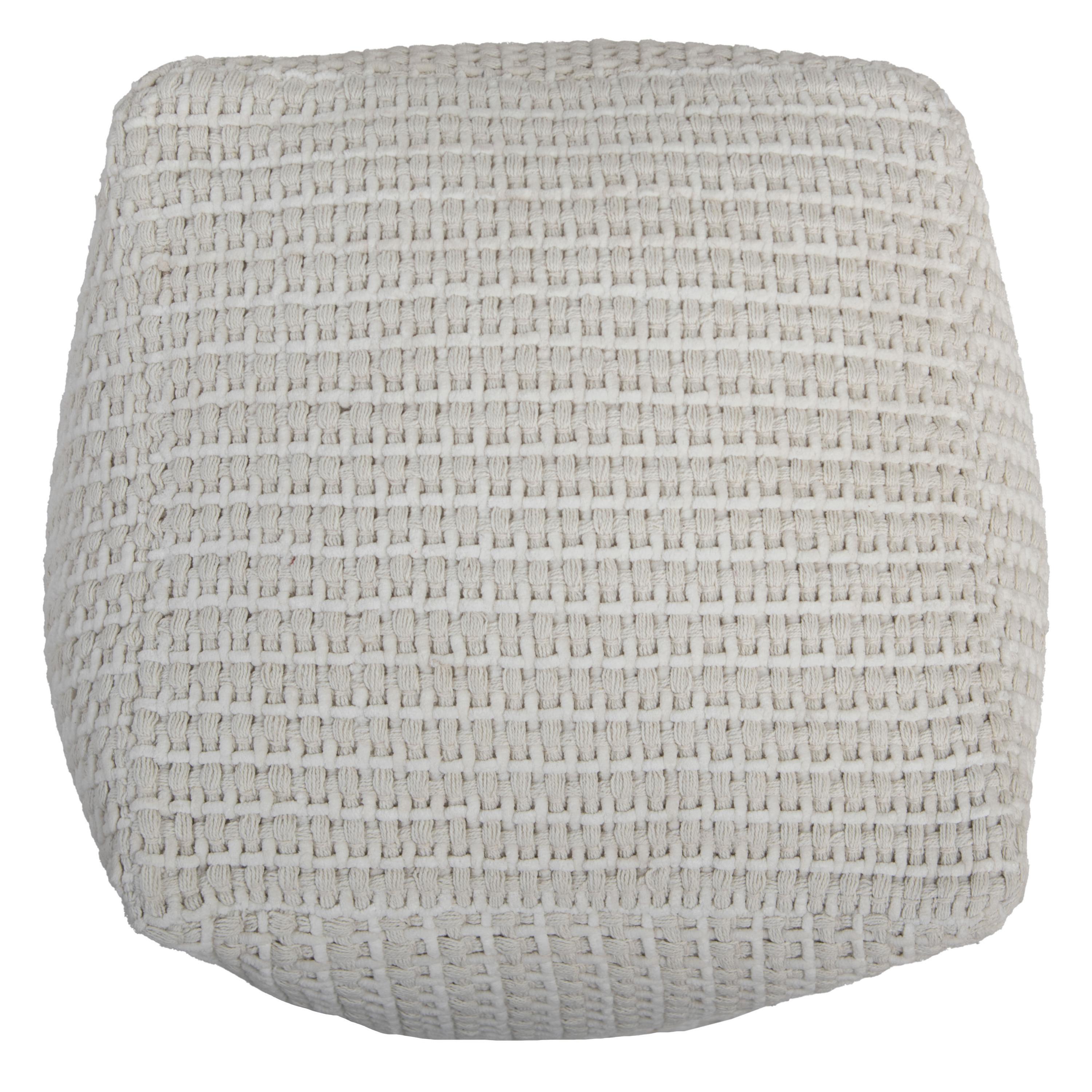 Rizzy Home Essential Pouf, , large