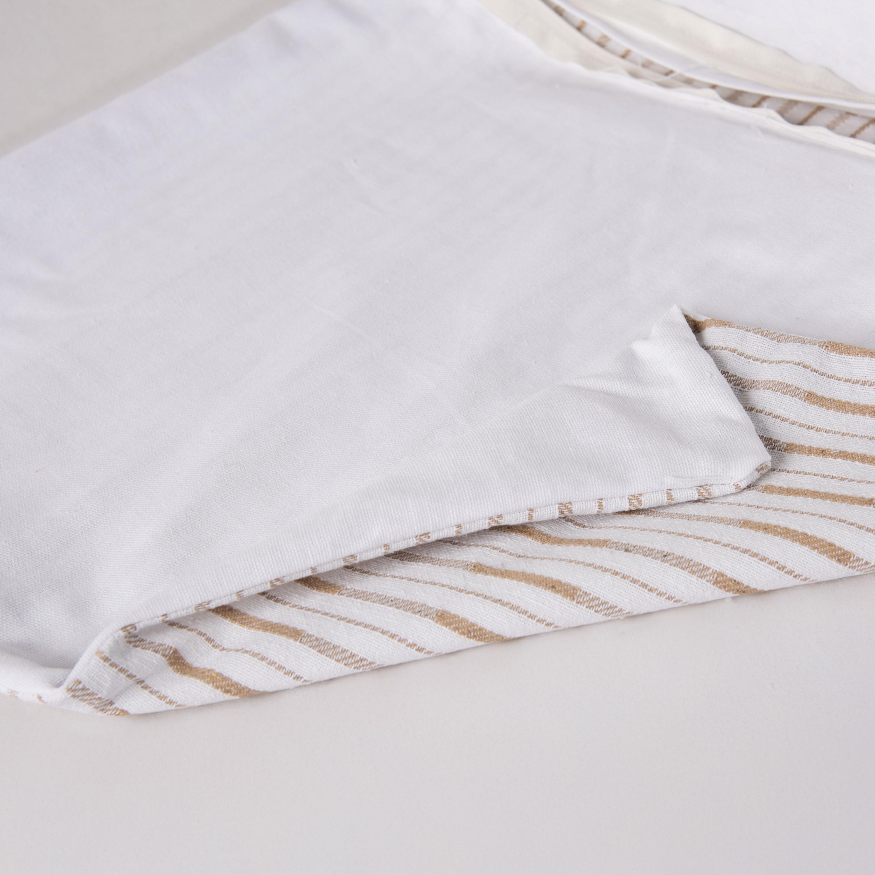 Rizzy Home Equinox Decorative Throw Pillow, White/Taupe, large