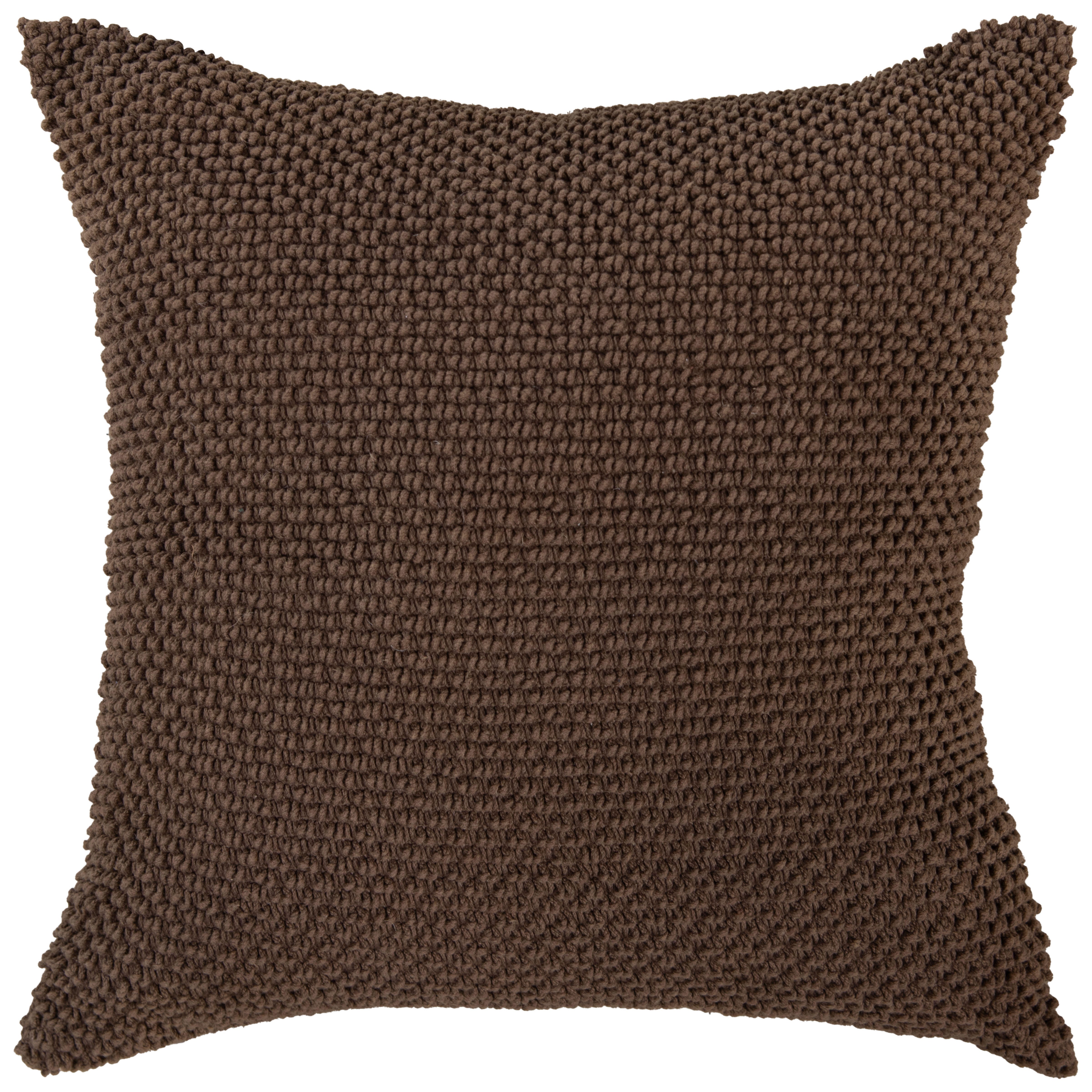 Rizzy Home Element Decorative Throw Pillow, Brown, large