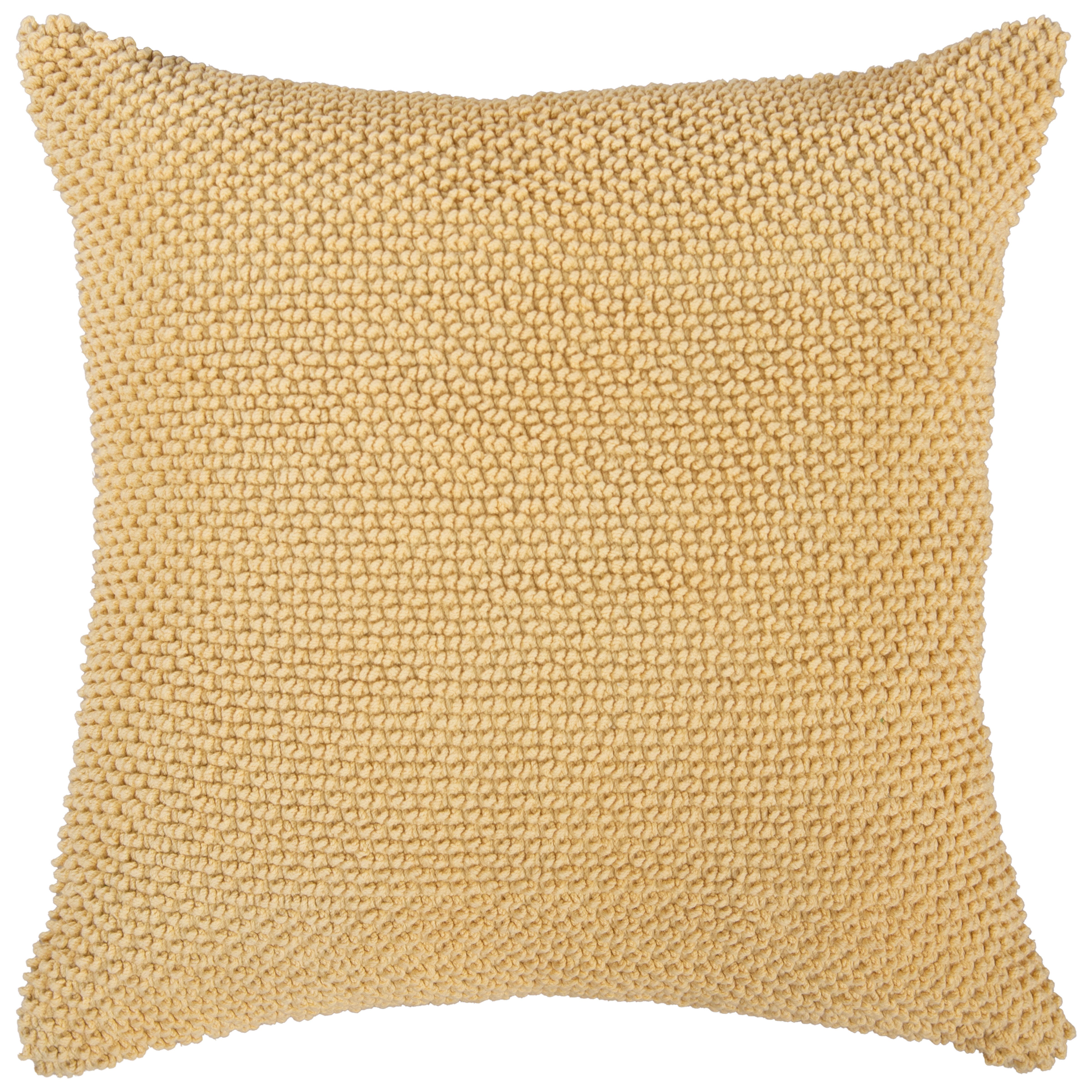 Rizzy Home Element Decorative Throw Pillow, Butter Yellow, large