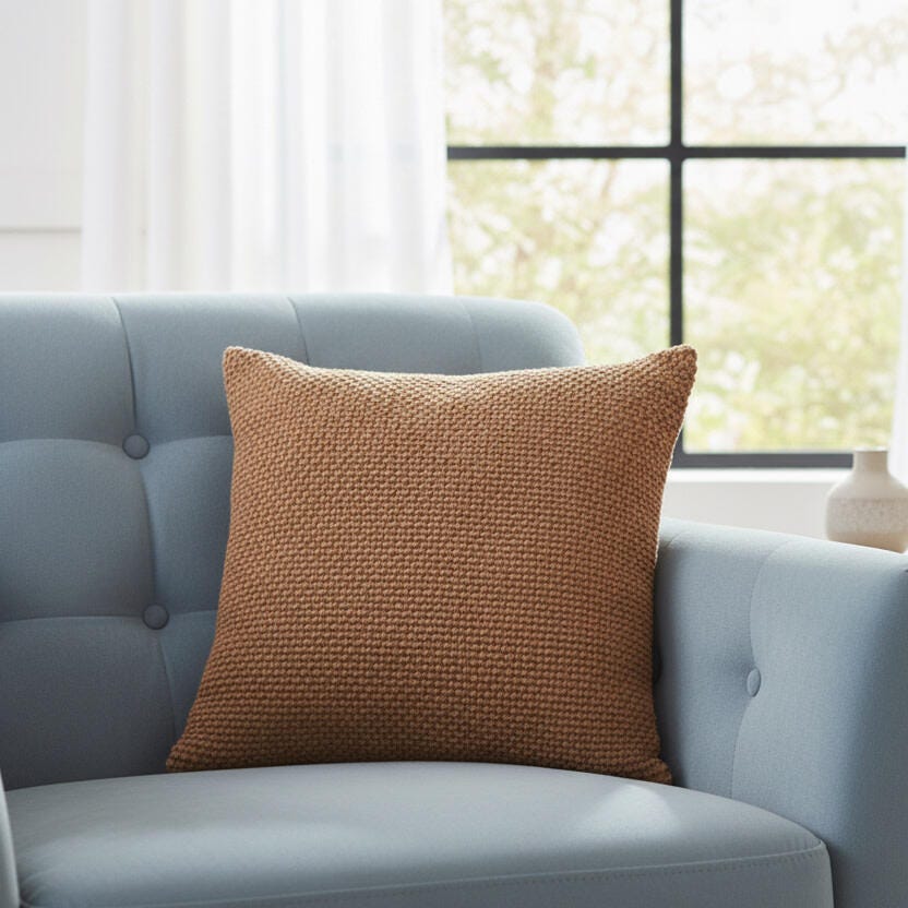 Rizzy Home Element Decorative Throw Pillow, Copper, rollover