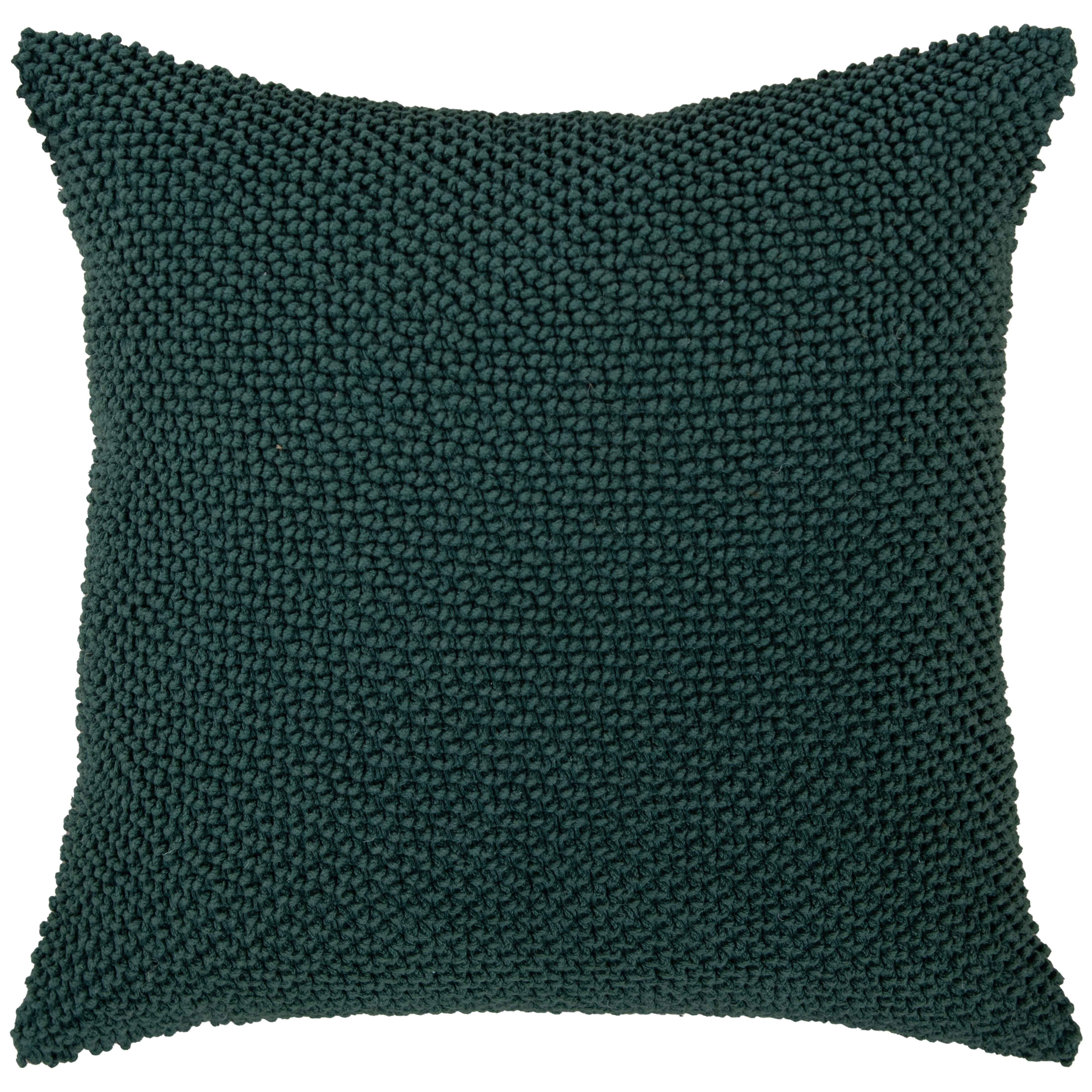 Rizzy Home Element Decorative Throw Pillow, Dark Green, large