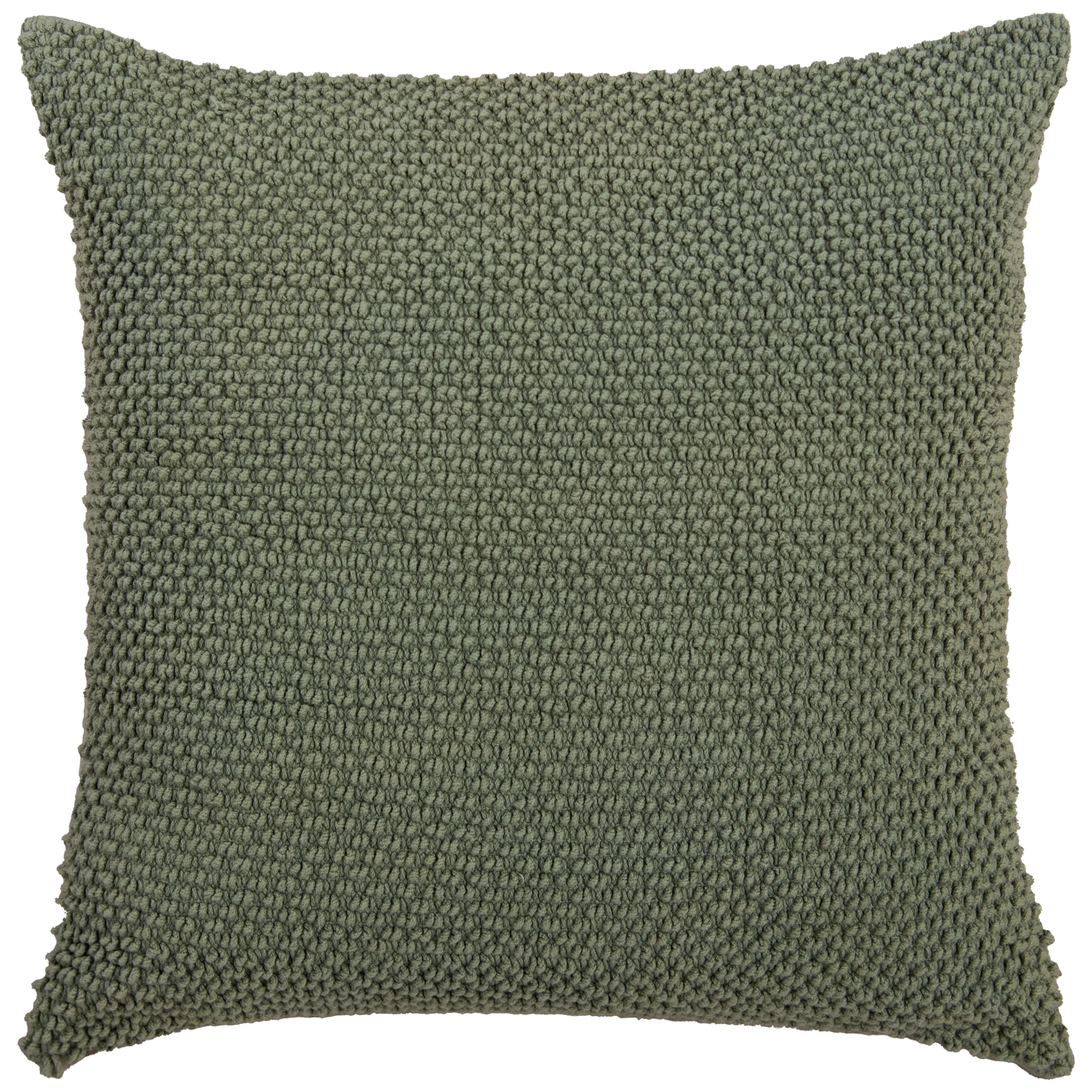 Rizzy Home Element Decorative Throw Pillow, Olive Green, large