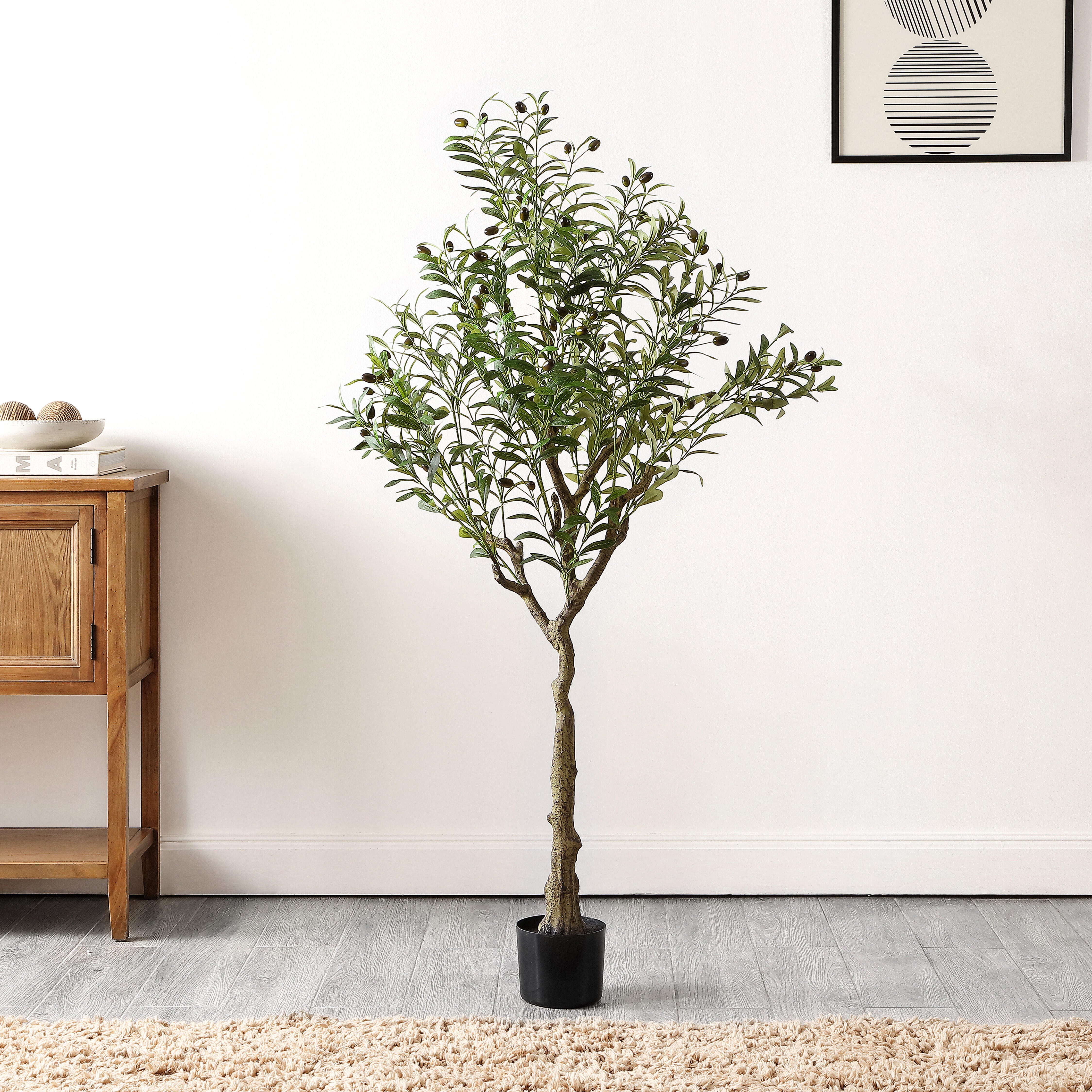 Safavieh Potted Faux Olive Tree, , rollover