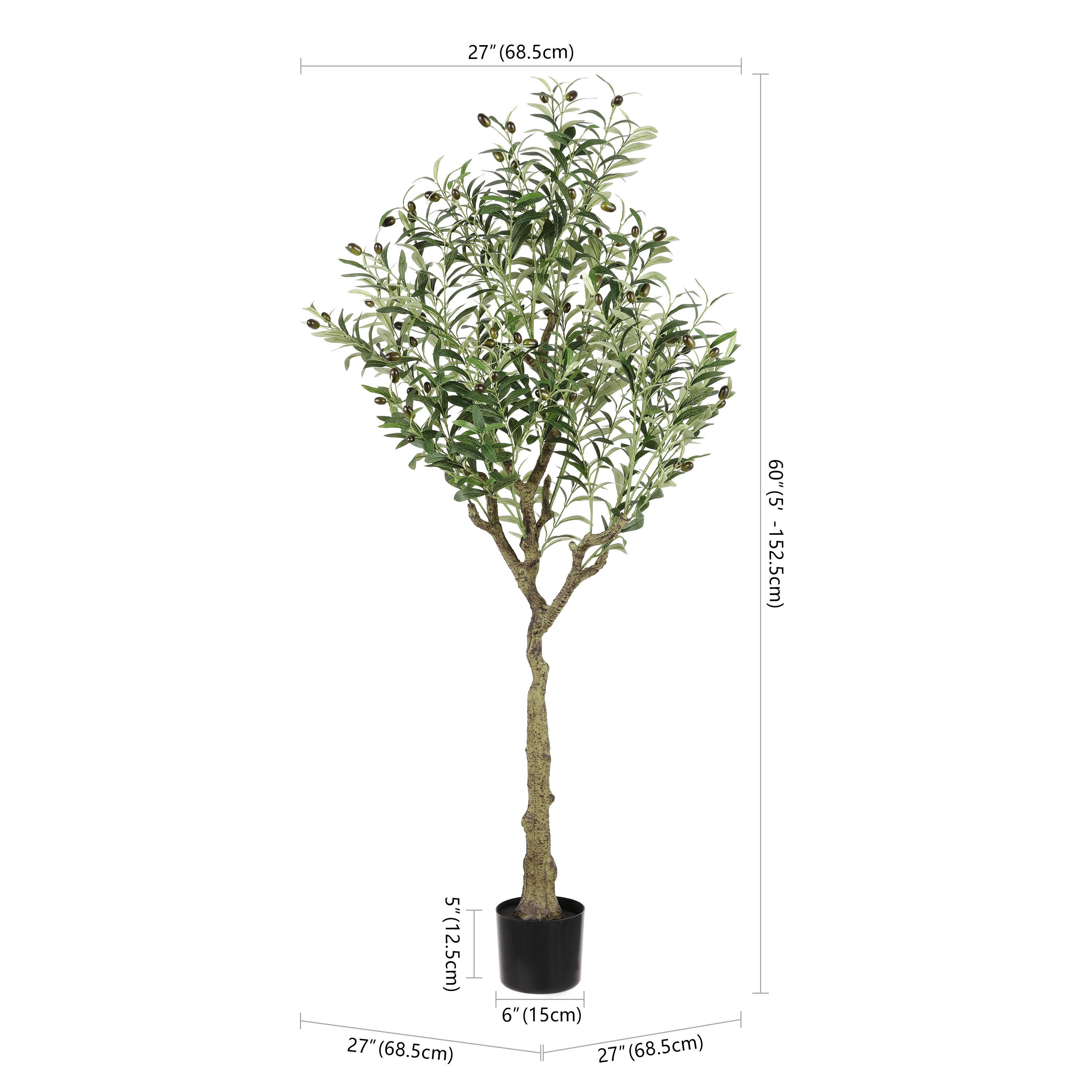 Safavieh Potted Faux Olive Tree, , large