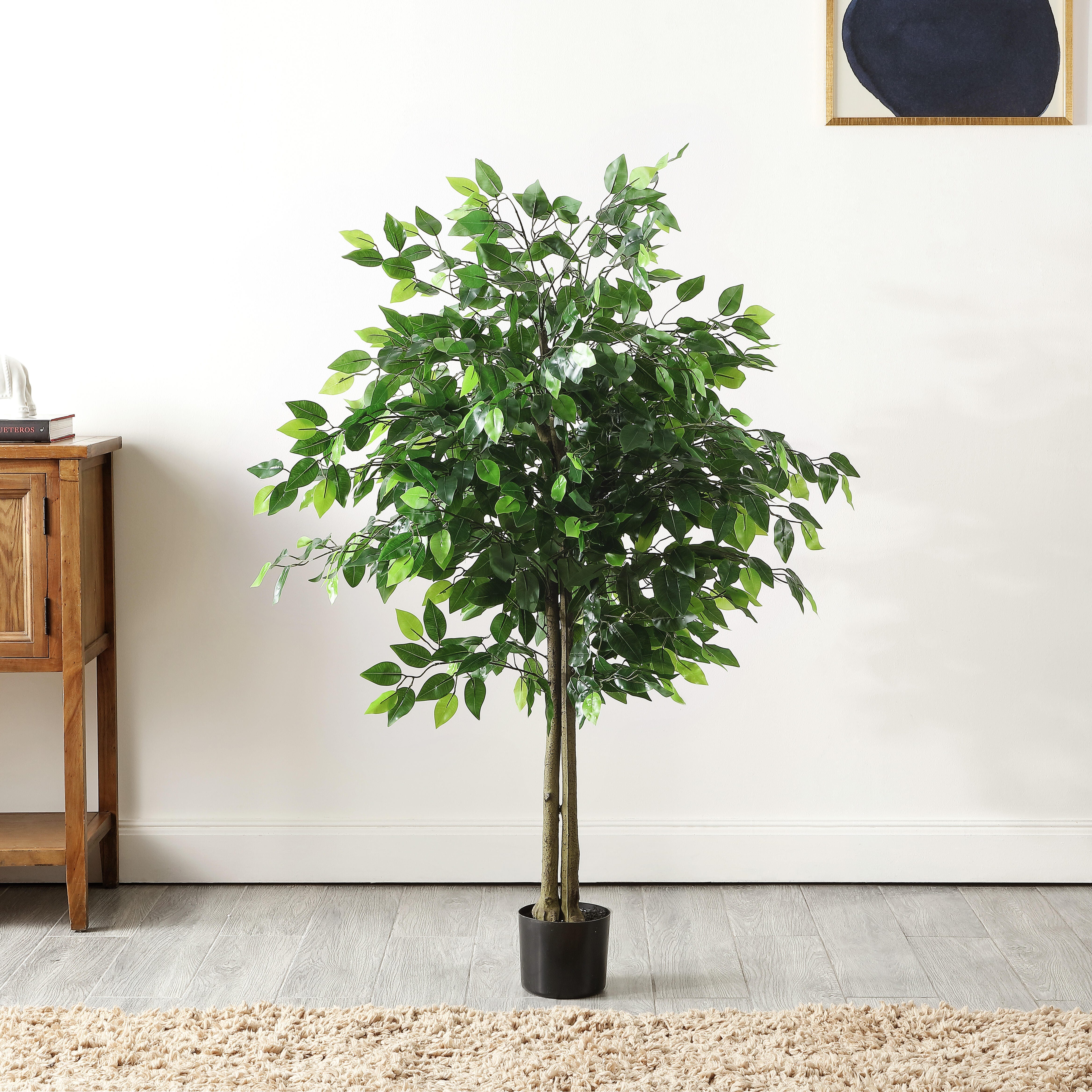 Safavieh Potted Bush Faux Ficus Tree, , rollover