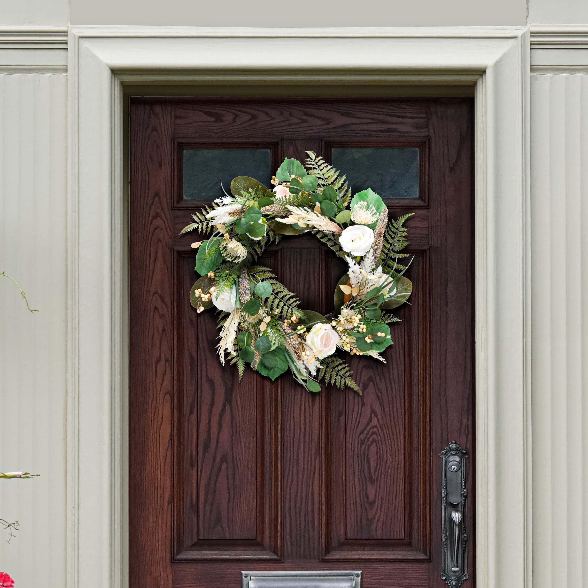 Safavieh Rose & Fern Wreath, , large