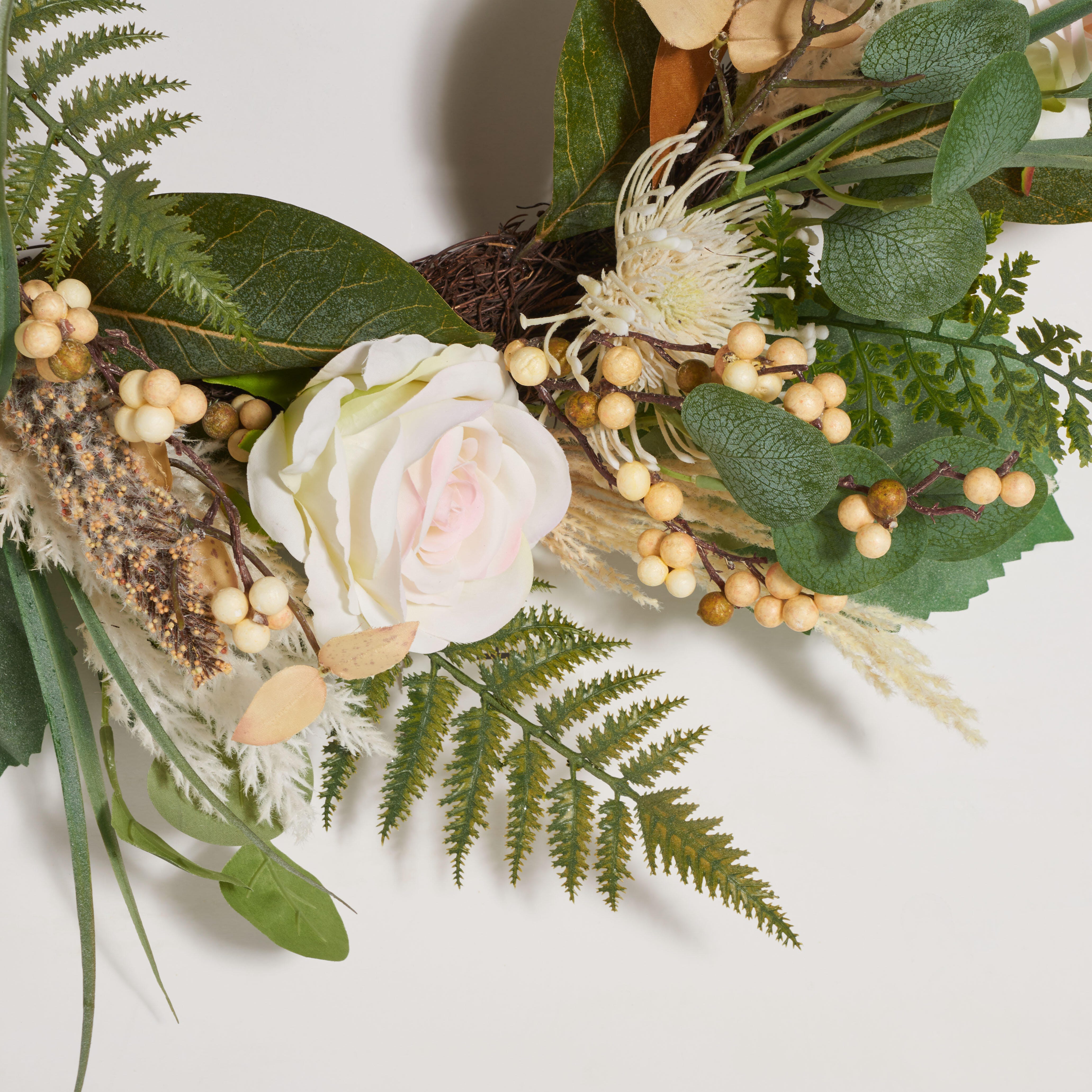 Safavieh Rose & Fern Wreath, , large