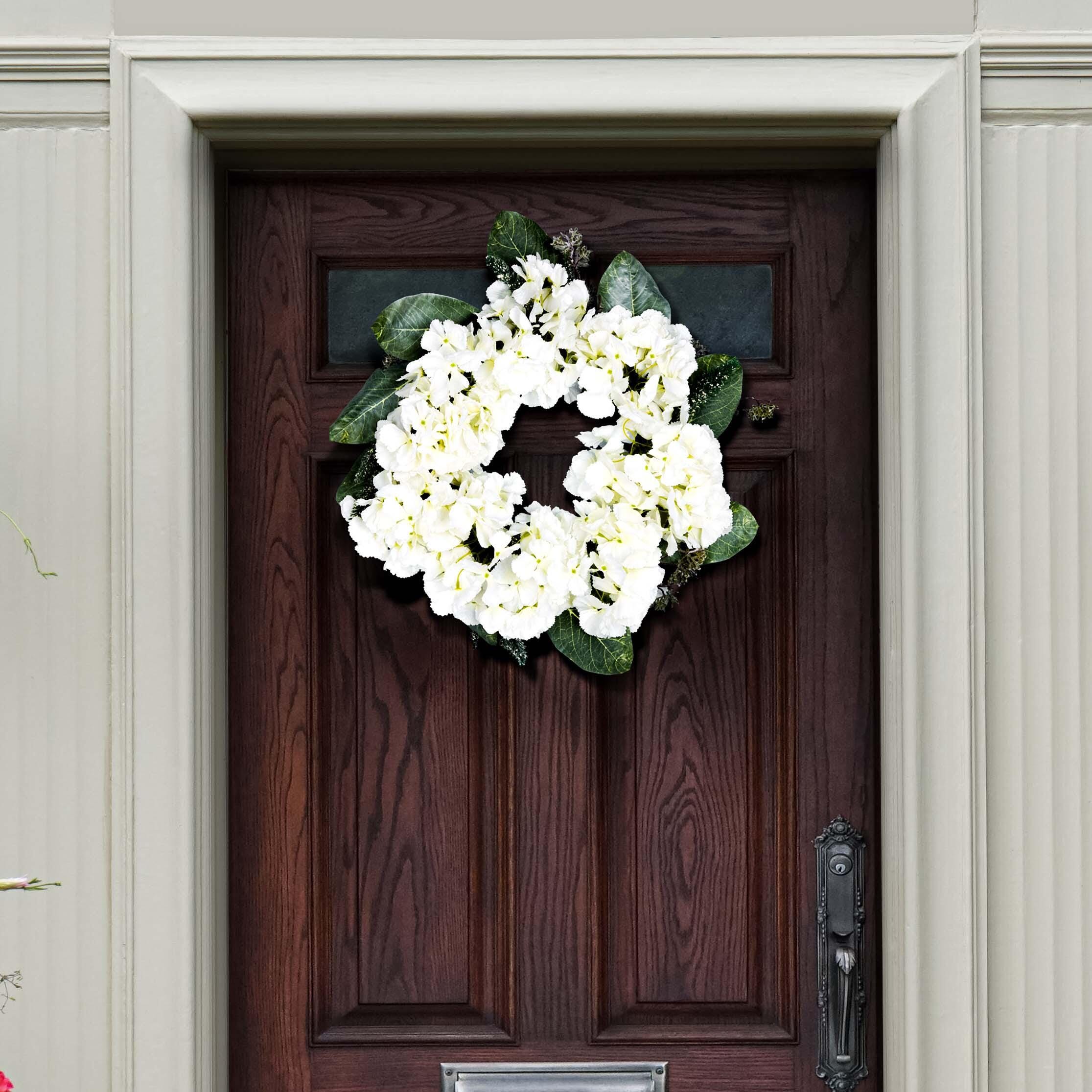 Safavieh Faux Hydrangea & Magnolia Wreath, , large