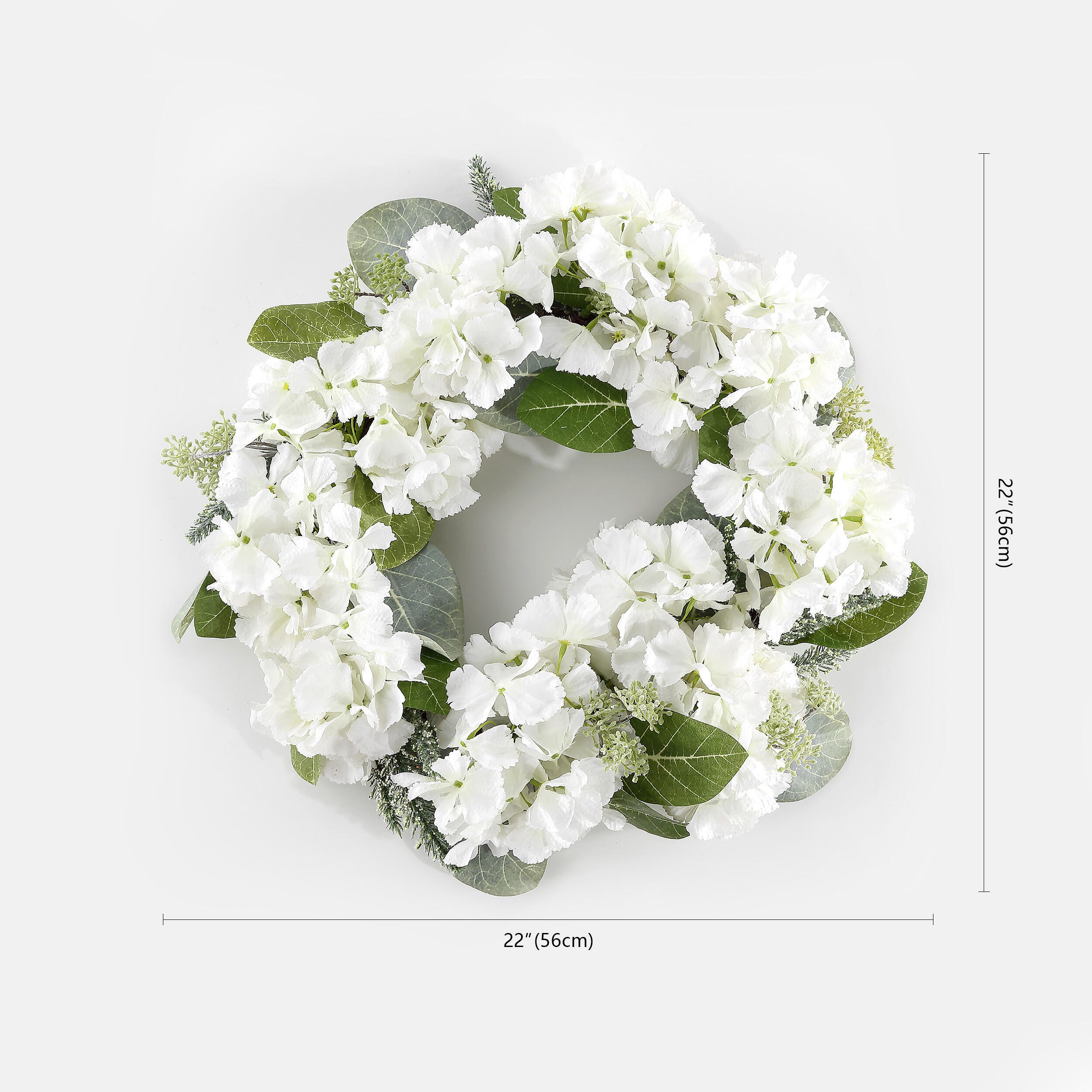 Safavieh Faux Hydrangea & Magnolia Wreath, , large