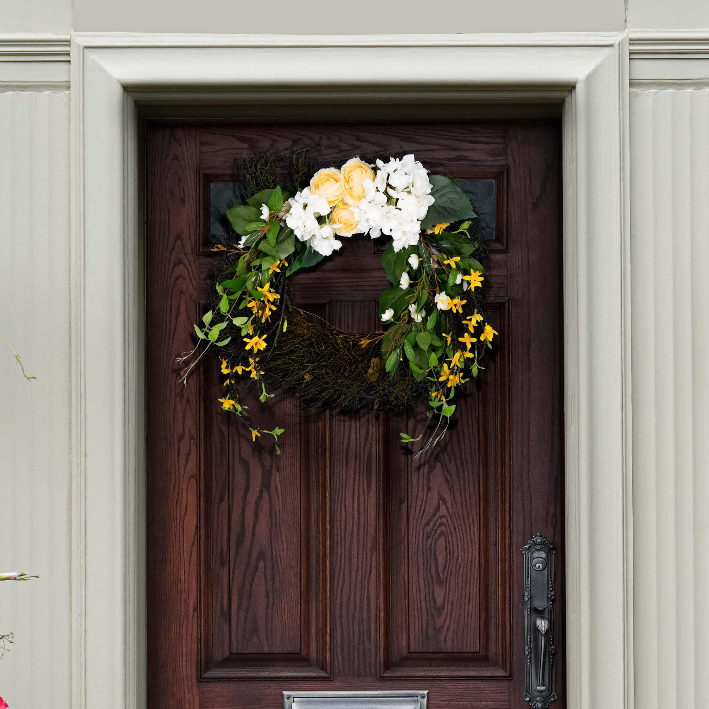 Safavieh Hydrangea & Spring Blossom Wreath, , large