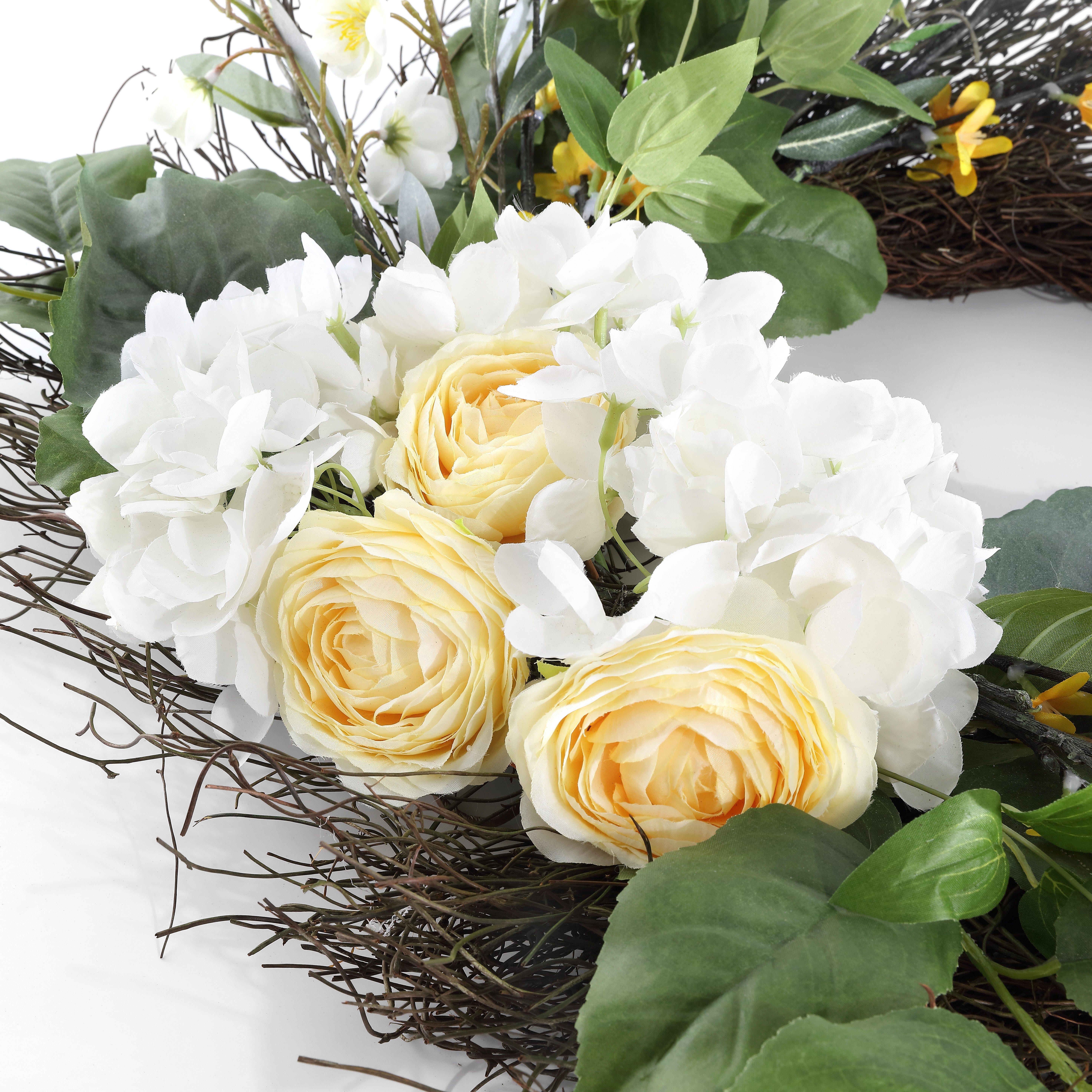 Safavieh Hydrangea & Spring Blossom Wreath, , large
