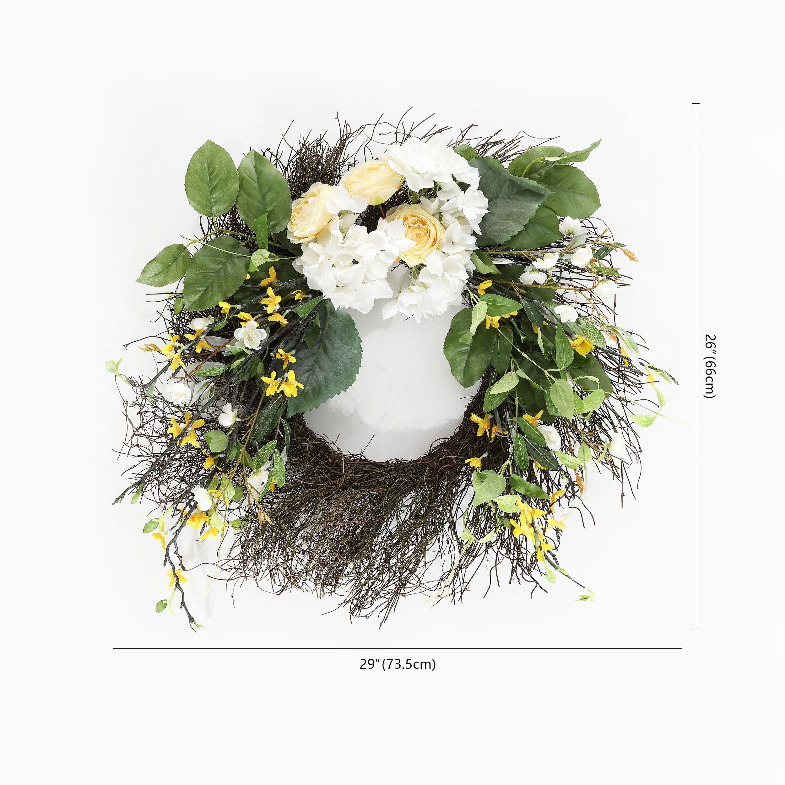 Safavieh Hydrangea & Spring Blossom Wreath, , large
