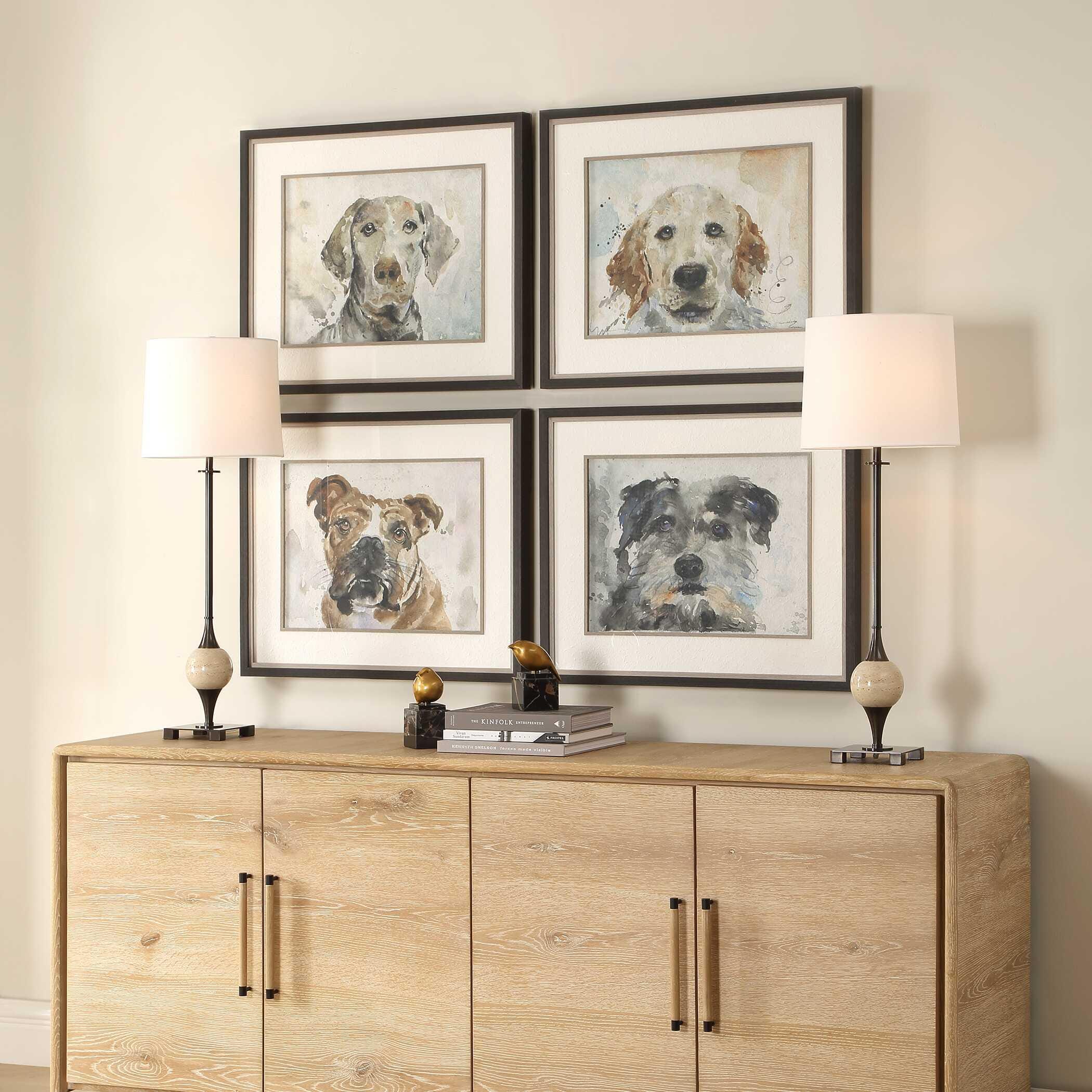 Uttermost Dog Days Wall Art 28" x 23" (Set of 4), , large