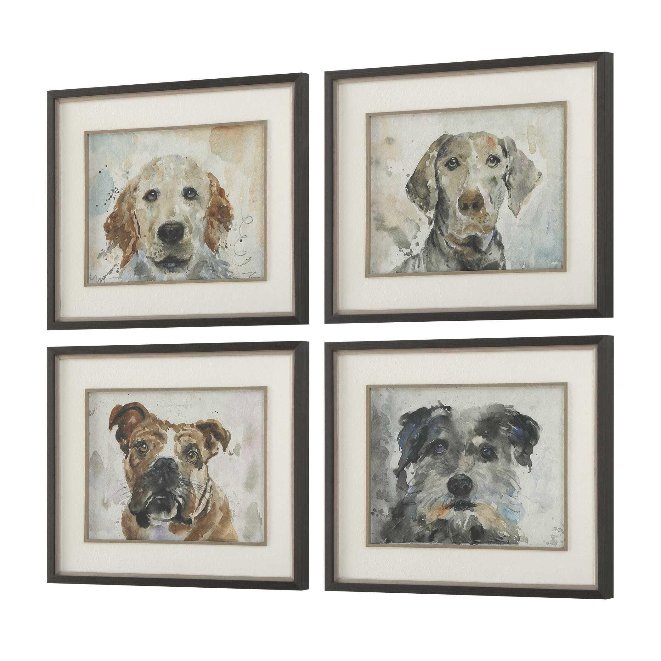 Uttermost Dog Days Wall Art 28" x 23" (Set of 4), , large