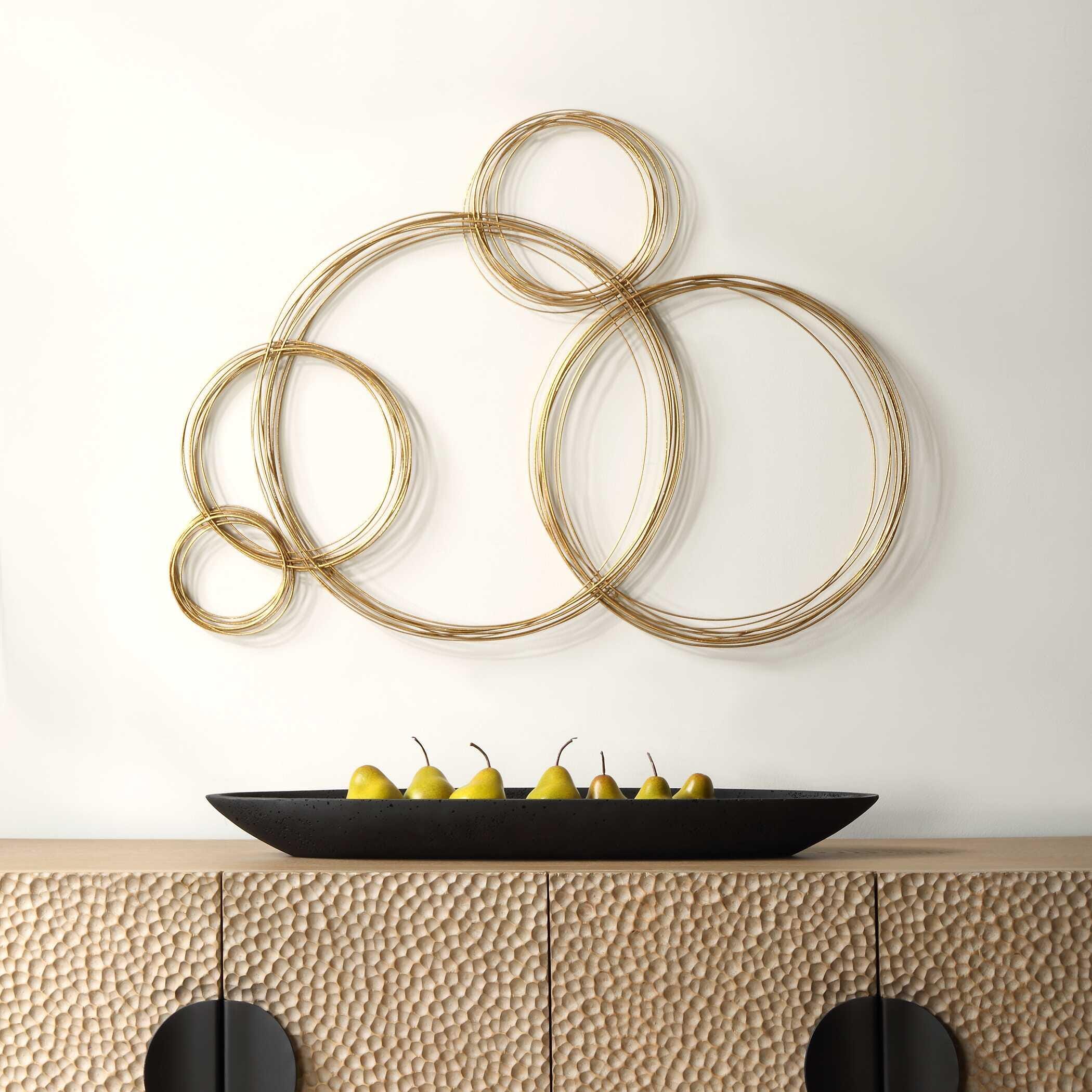 Uttermost Golden Bubbles Wall Decor, , rollover