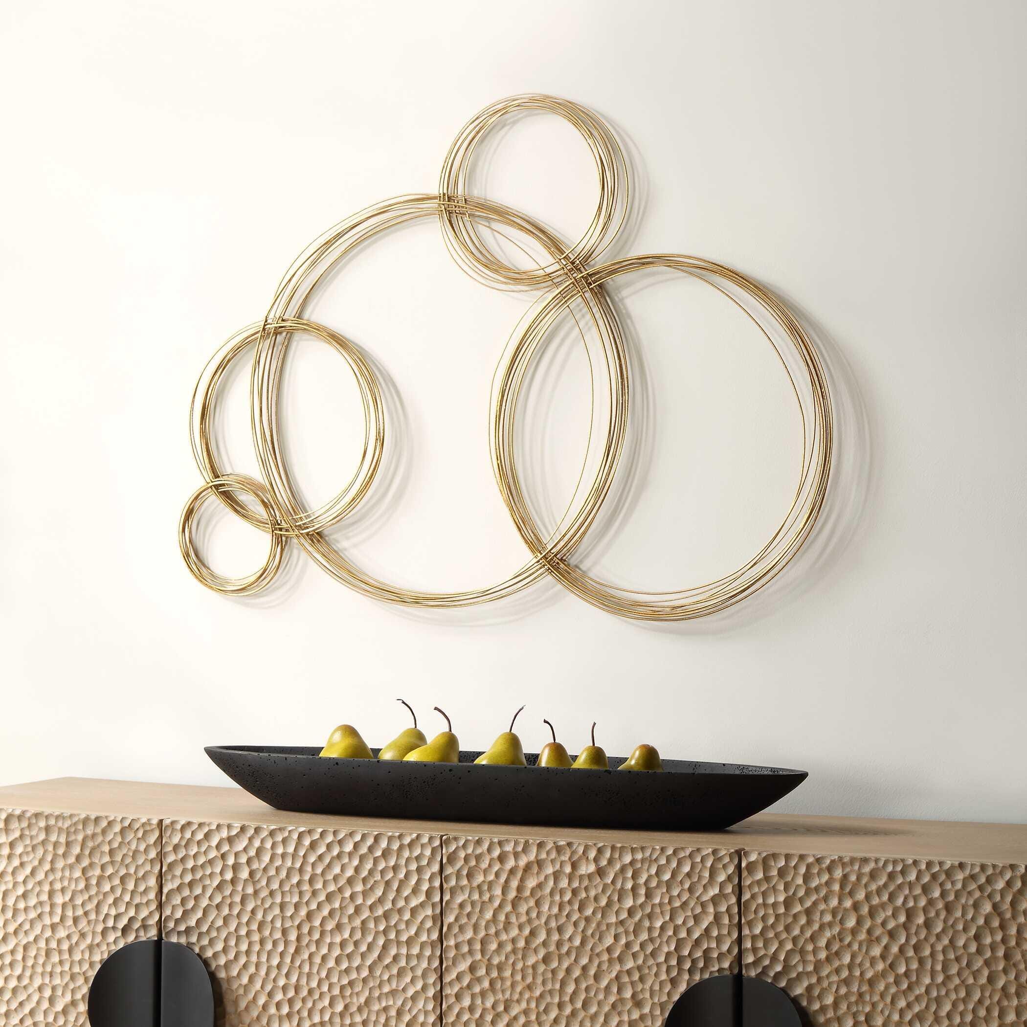 Uttermost Golden Bubbles Wall Decor, , large