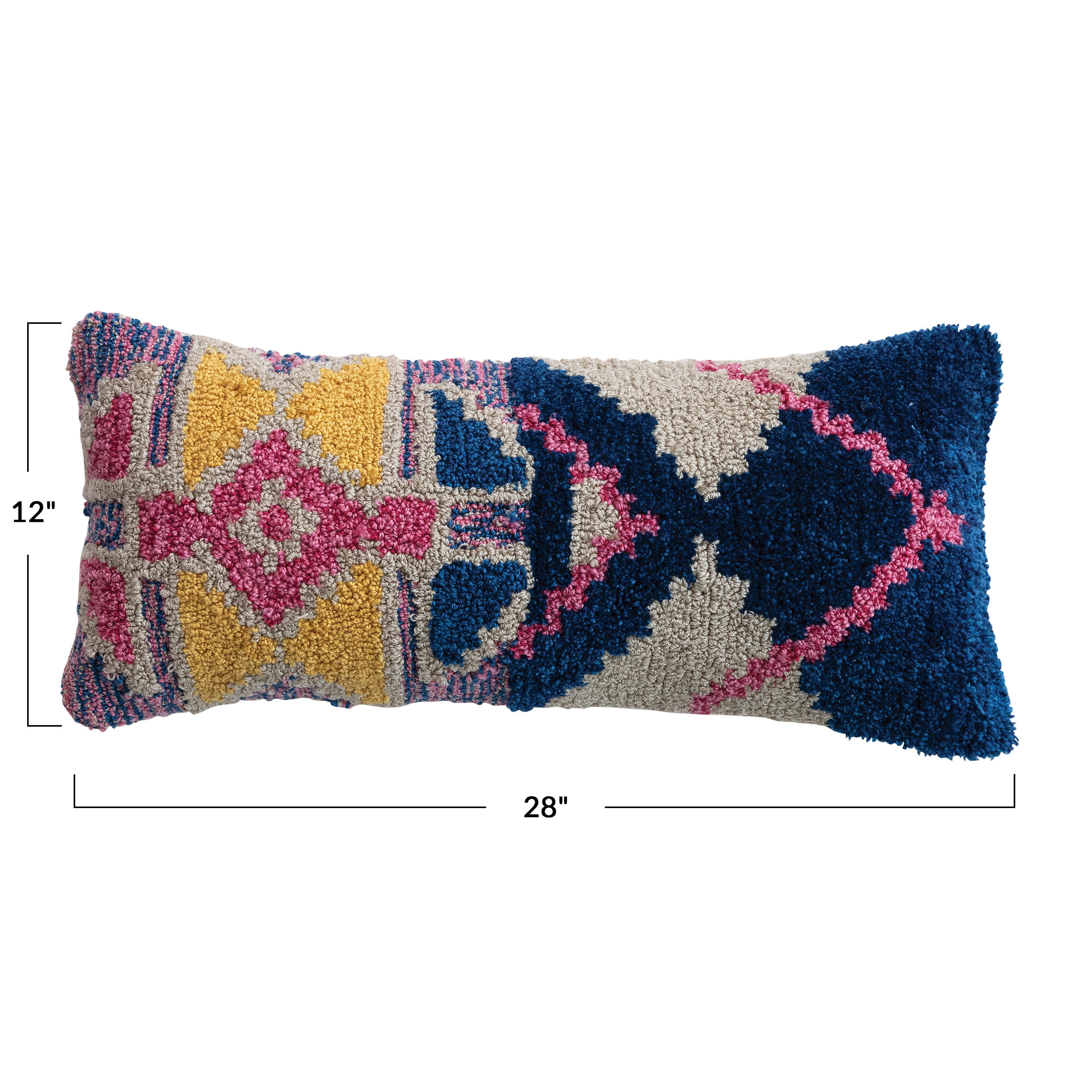Storied Home Indoor/Outdoor Lumbar Decorative Pillow, , large