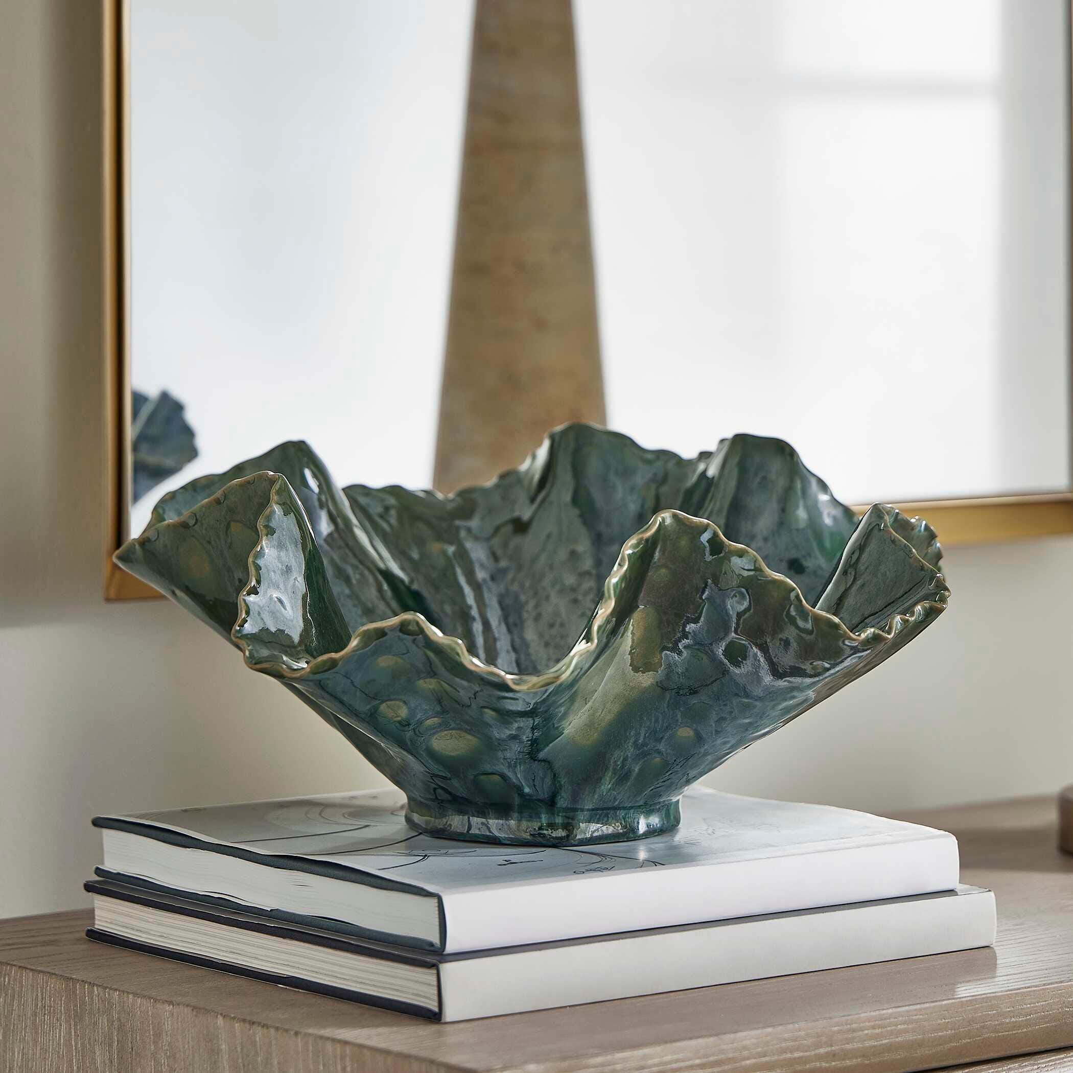 Uttermost Verdant Bloom Bowl, , large