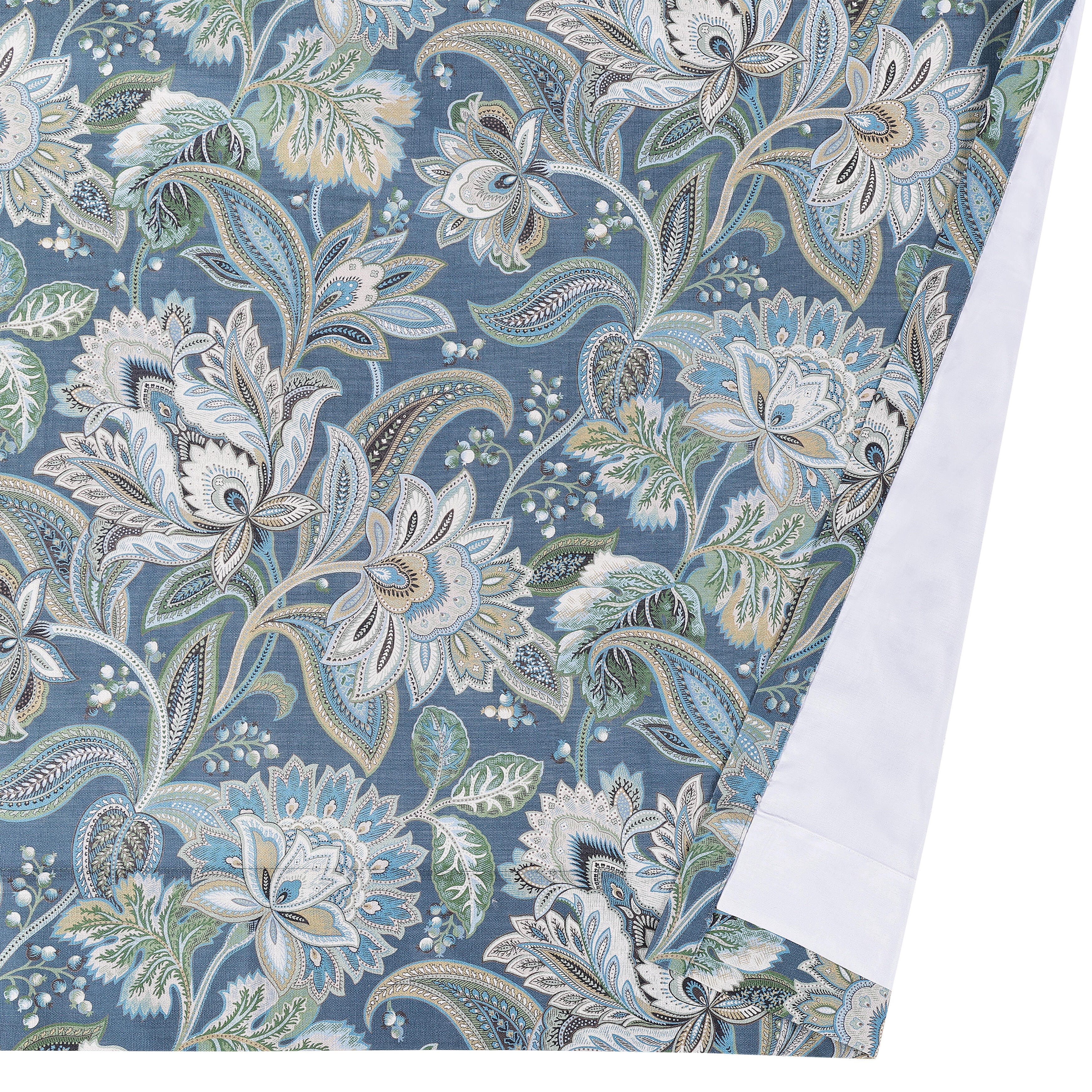 Five Queens Court Michaela 84" Curtain (Set of 2), Prussian Navy, large