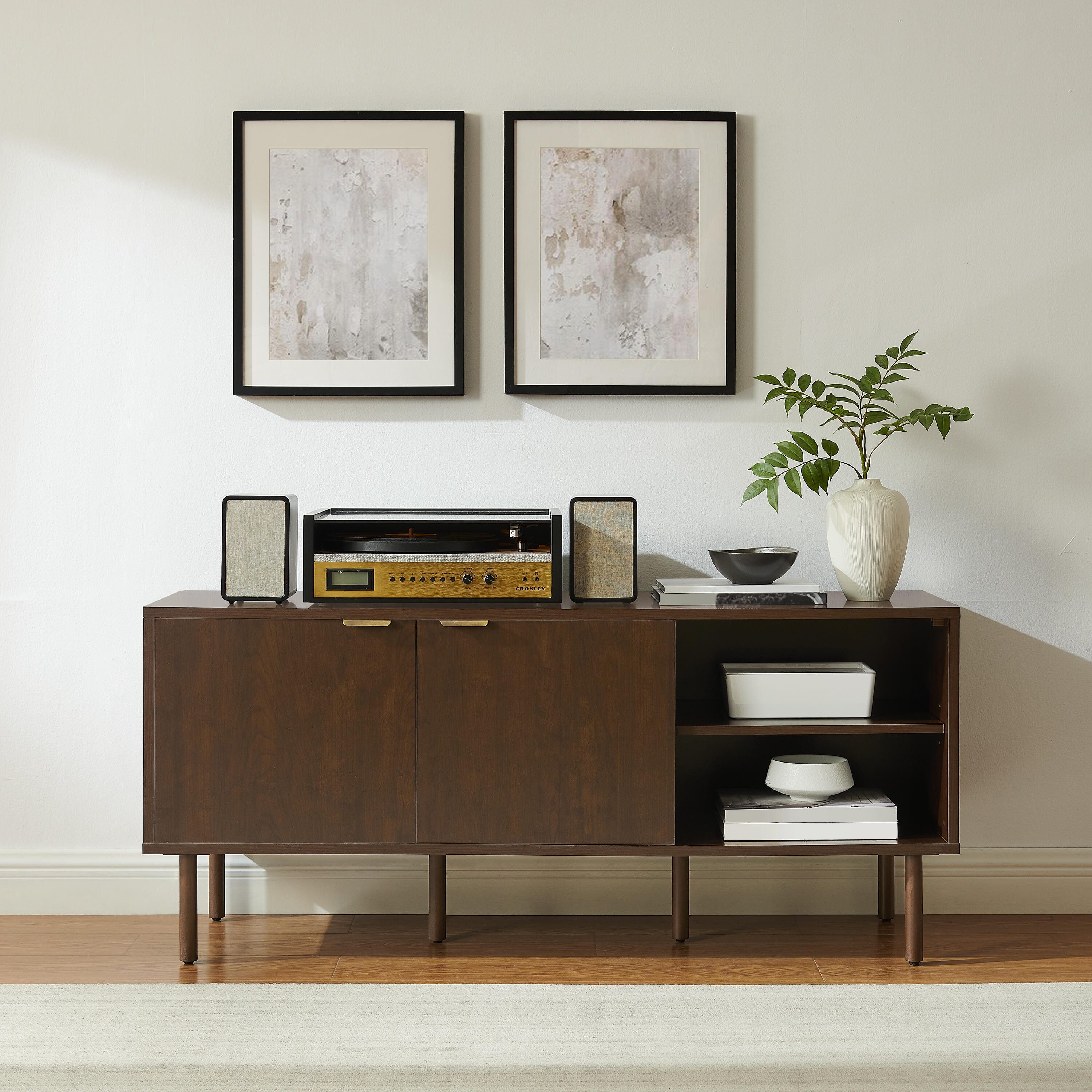 Crosley Furniture Brody 54" Record Player Stand, , large