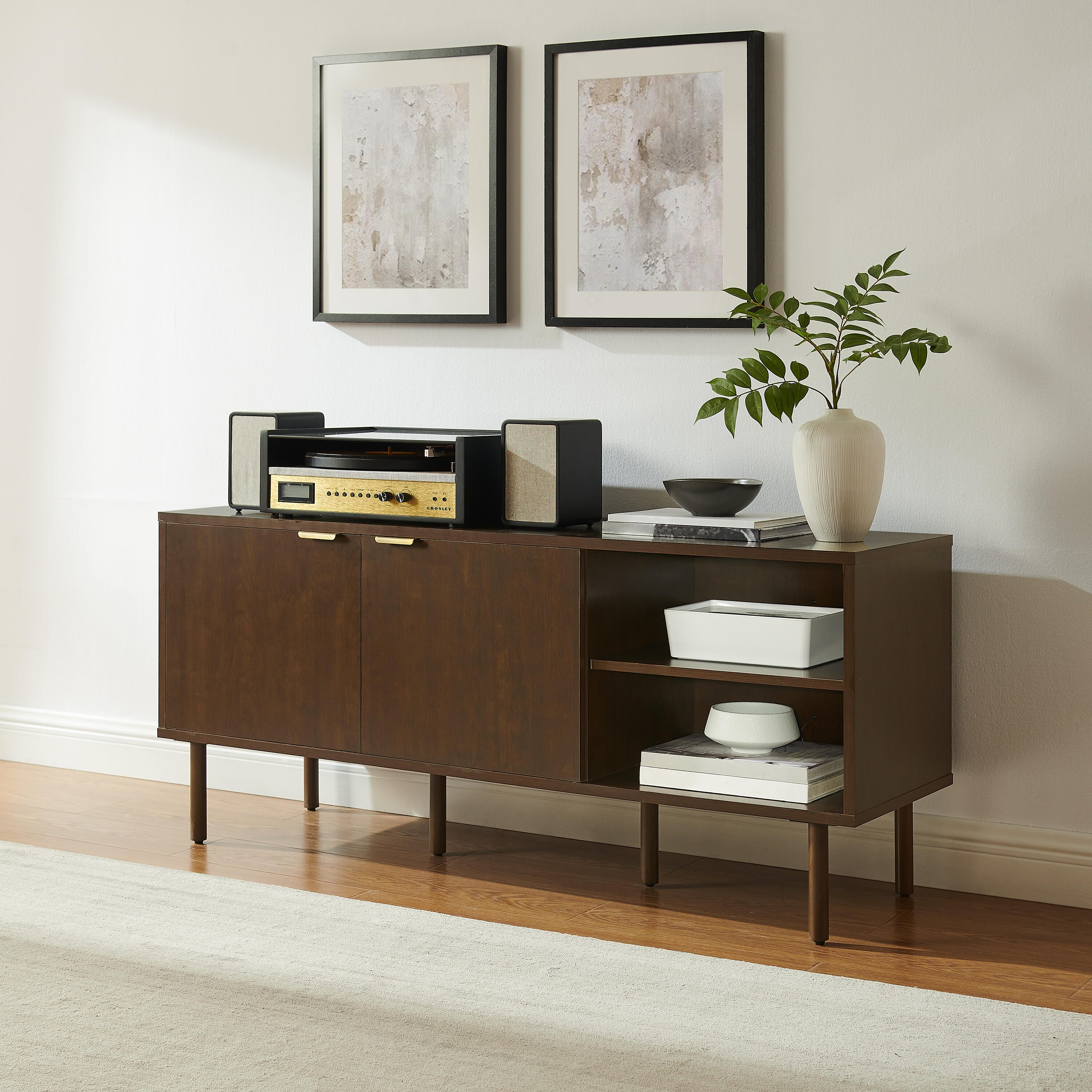 Crosley Furniture Brody 54" Record Player Stand, , large