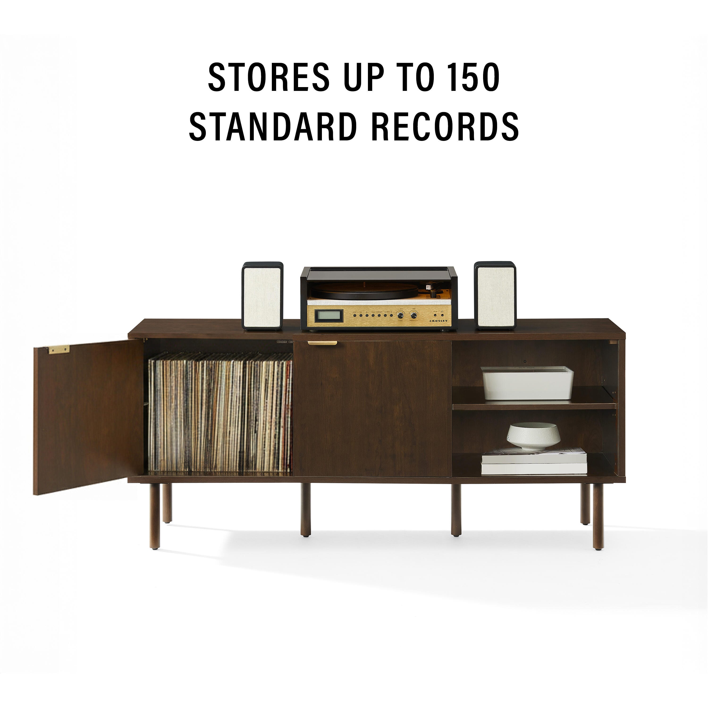 Crosley Furniture Brody 54" Record Player Stand, , large