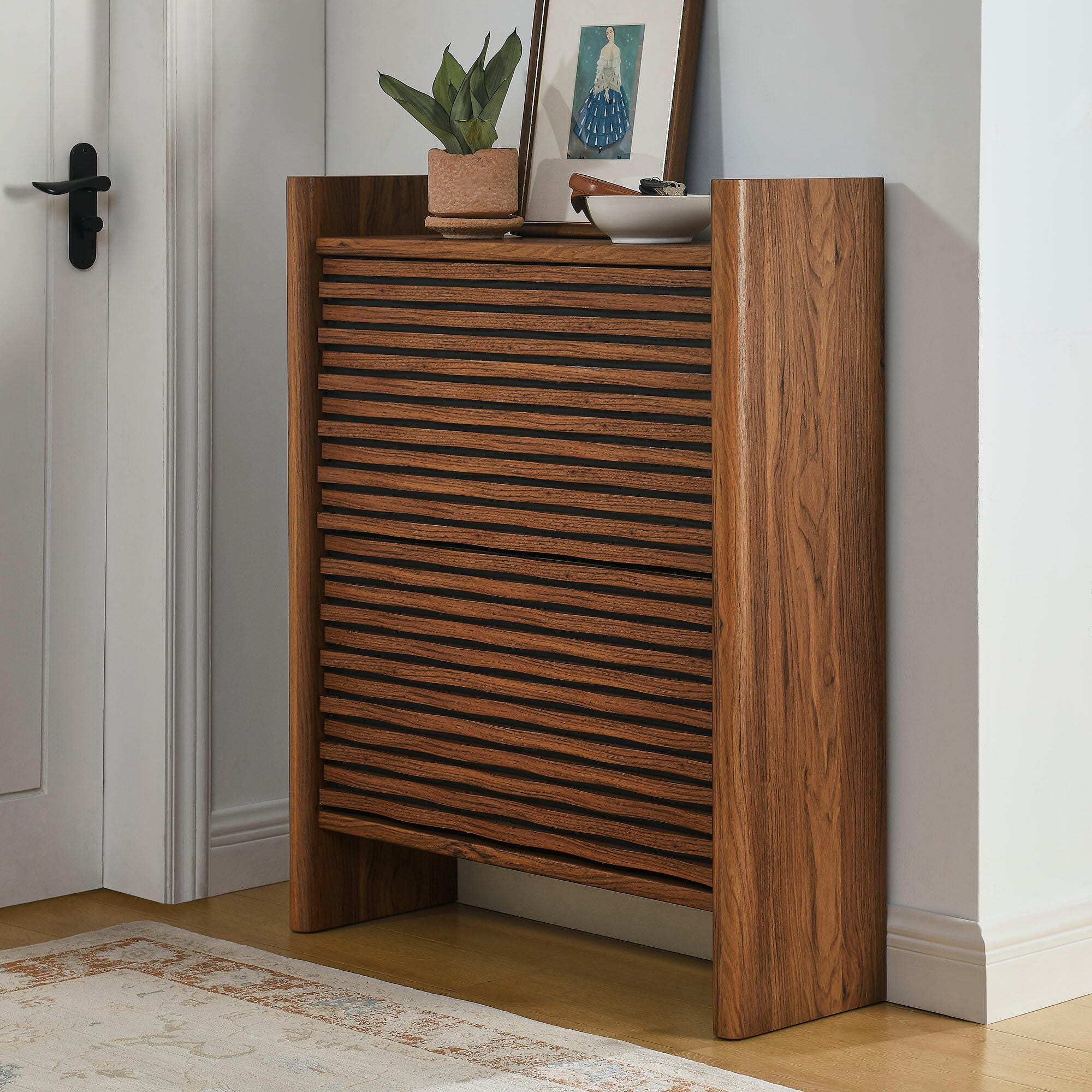 Modway Emric 2 Drawer Shoe Cabinet, , rollover