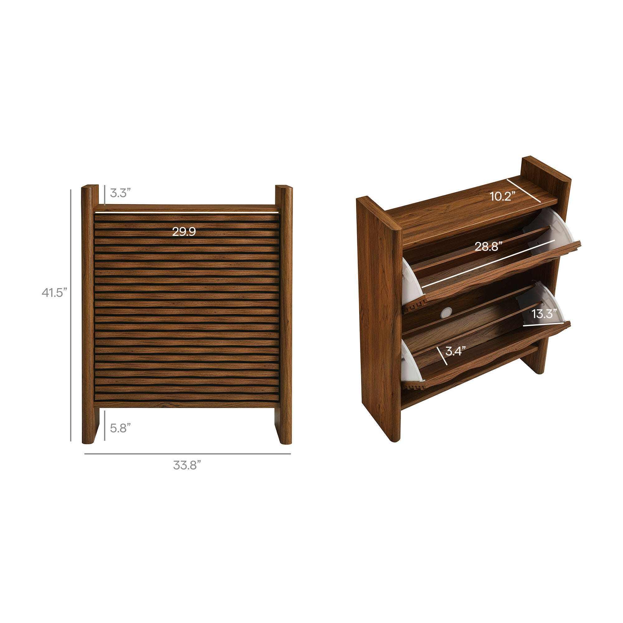 Modway Emric 2 Drawer Shoe Cabinet, , large