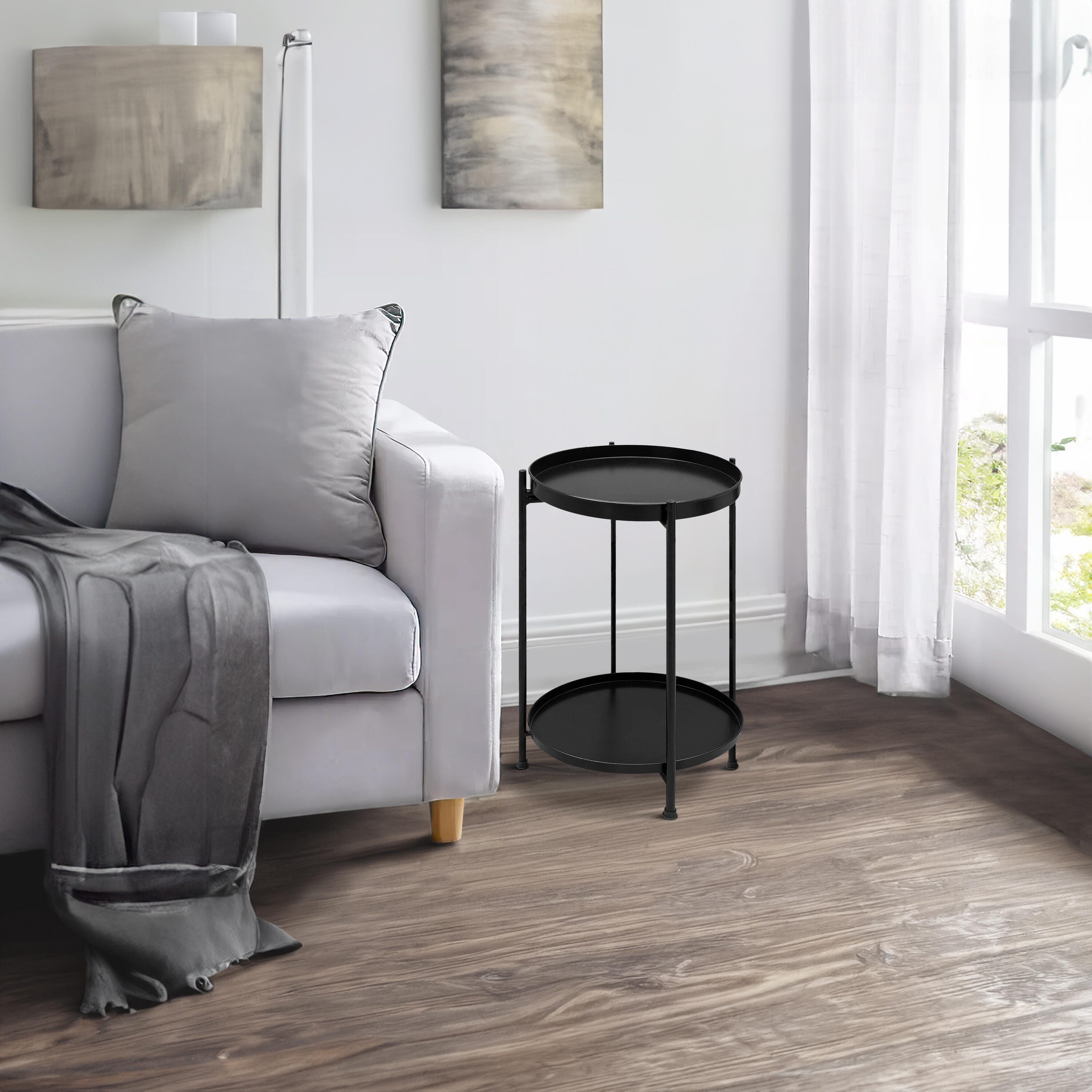 The Urban Port Solid End Table, , large