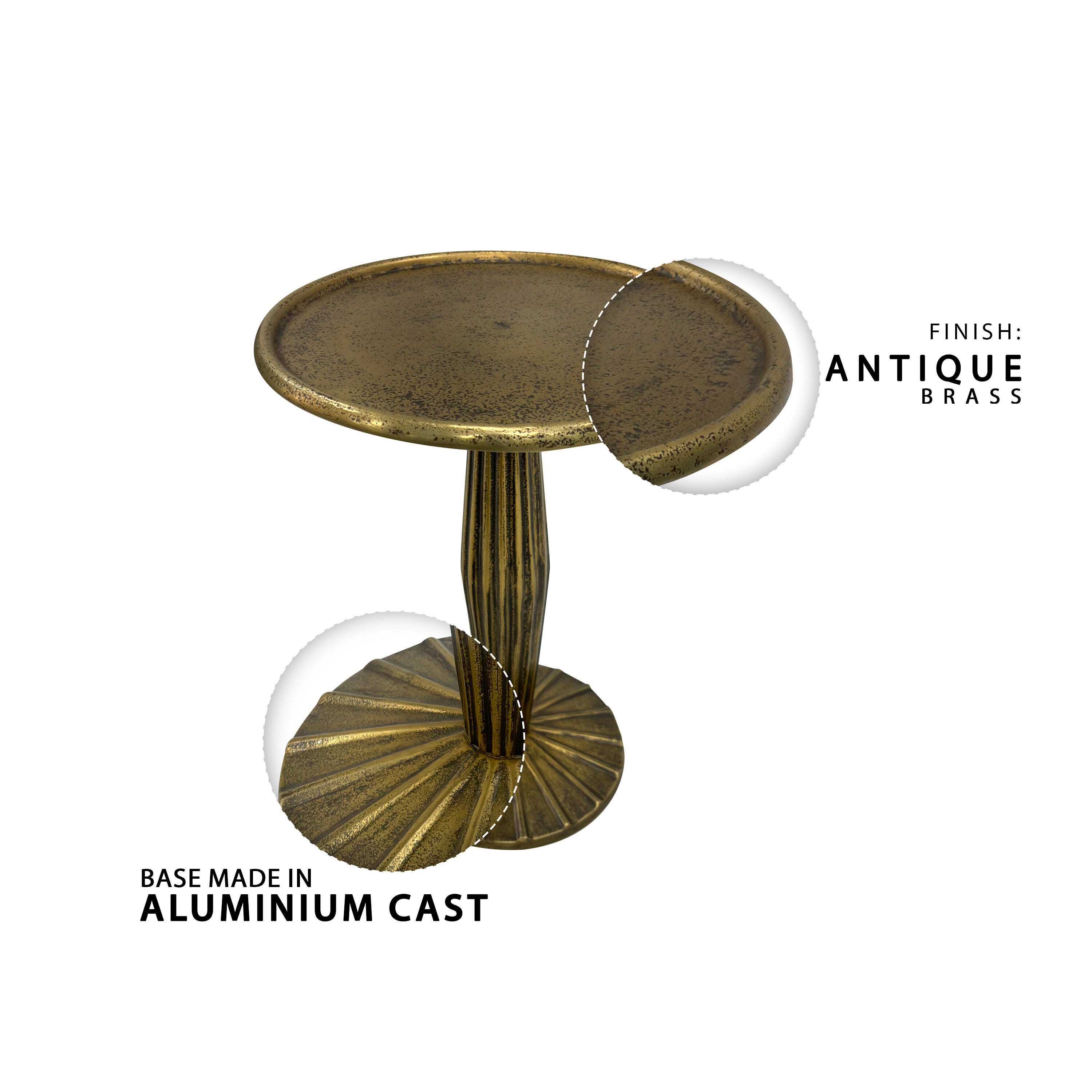 The Urban Port Textured End Table, , large