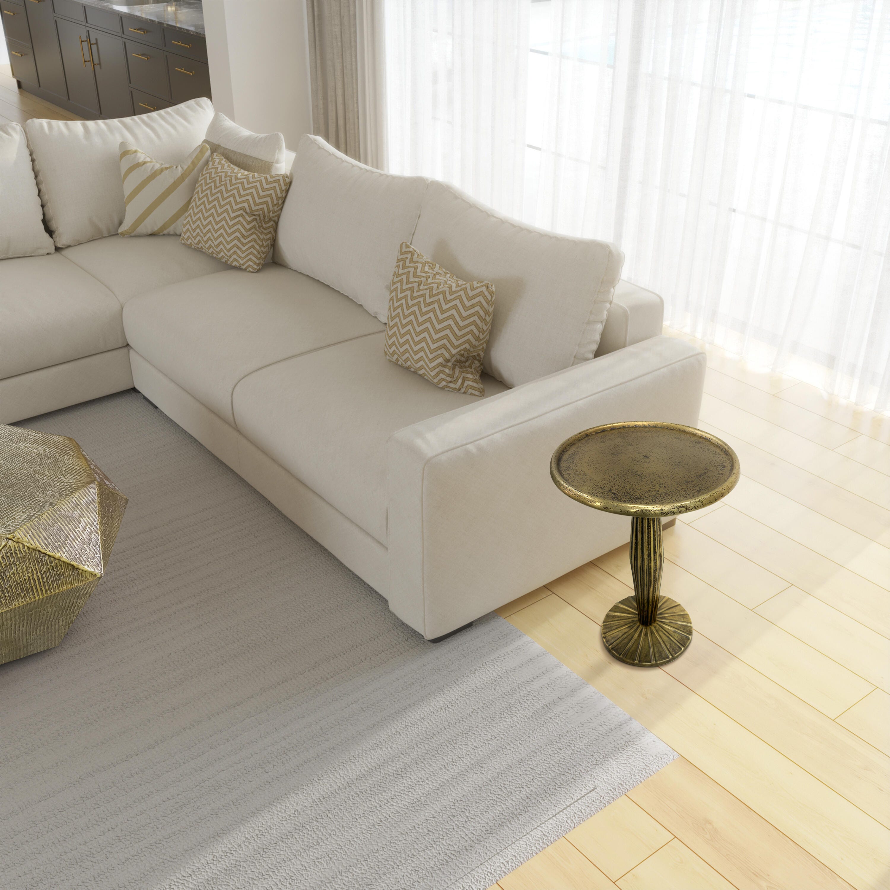 The Urban Port Textured End Table, , large