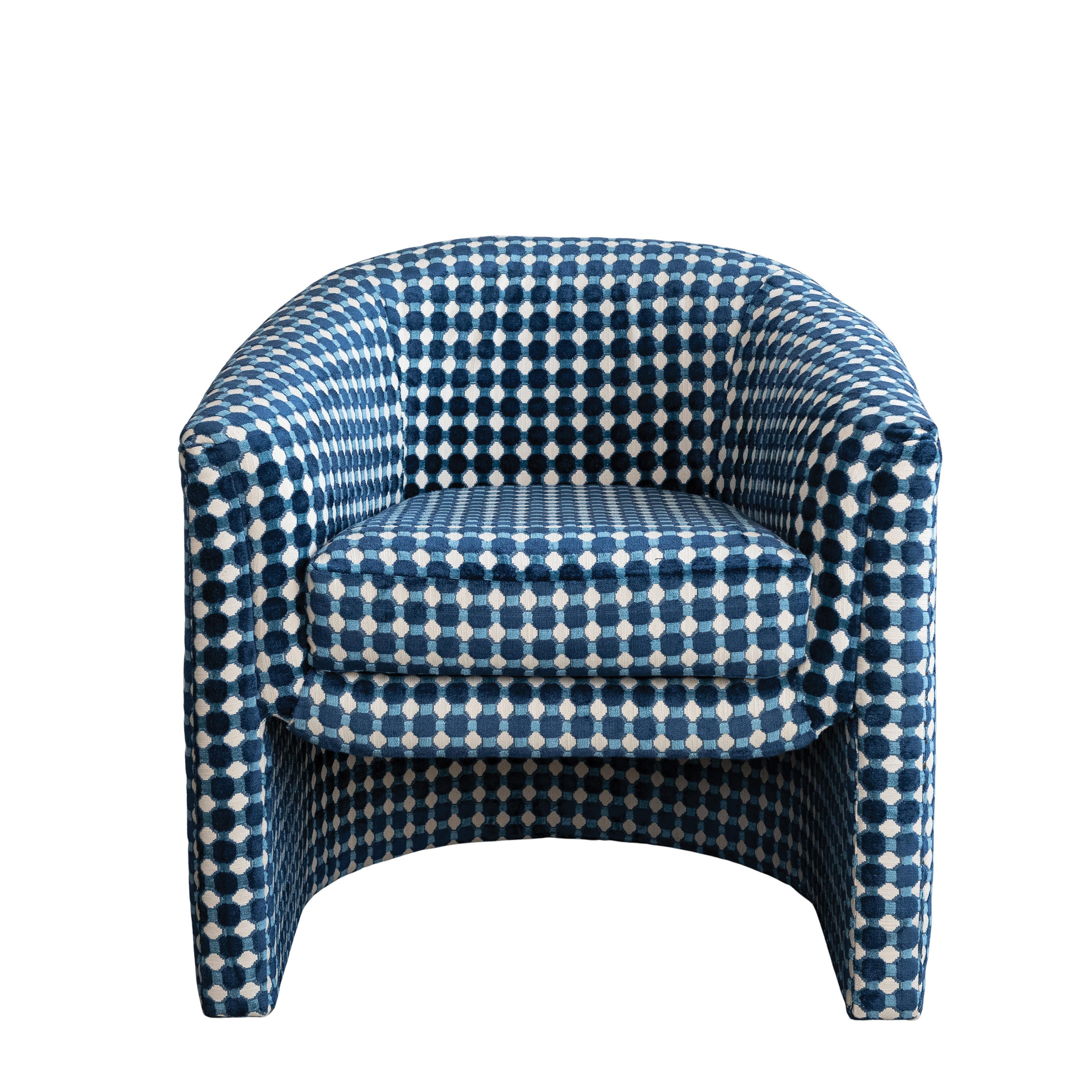 Storied Home Azure Dotline Accent Chair, , large