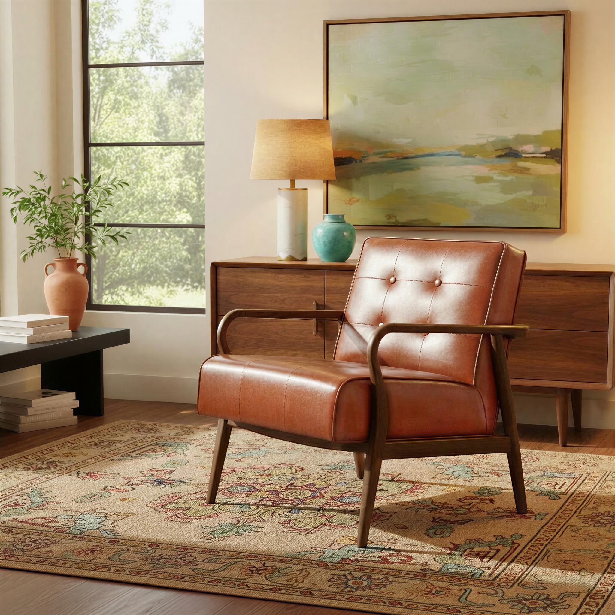 Storied Home Saddleback Reserve Accent Chair, , rollover