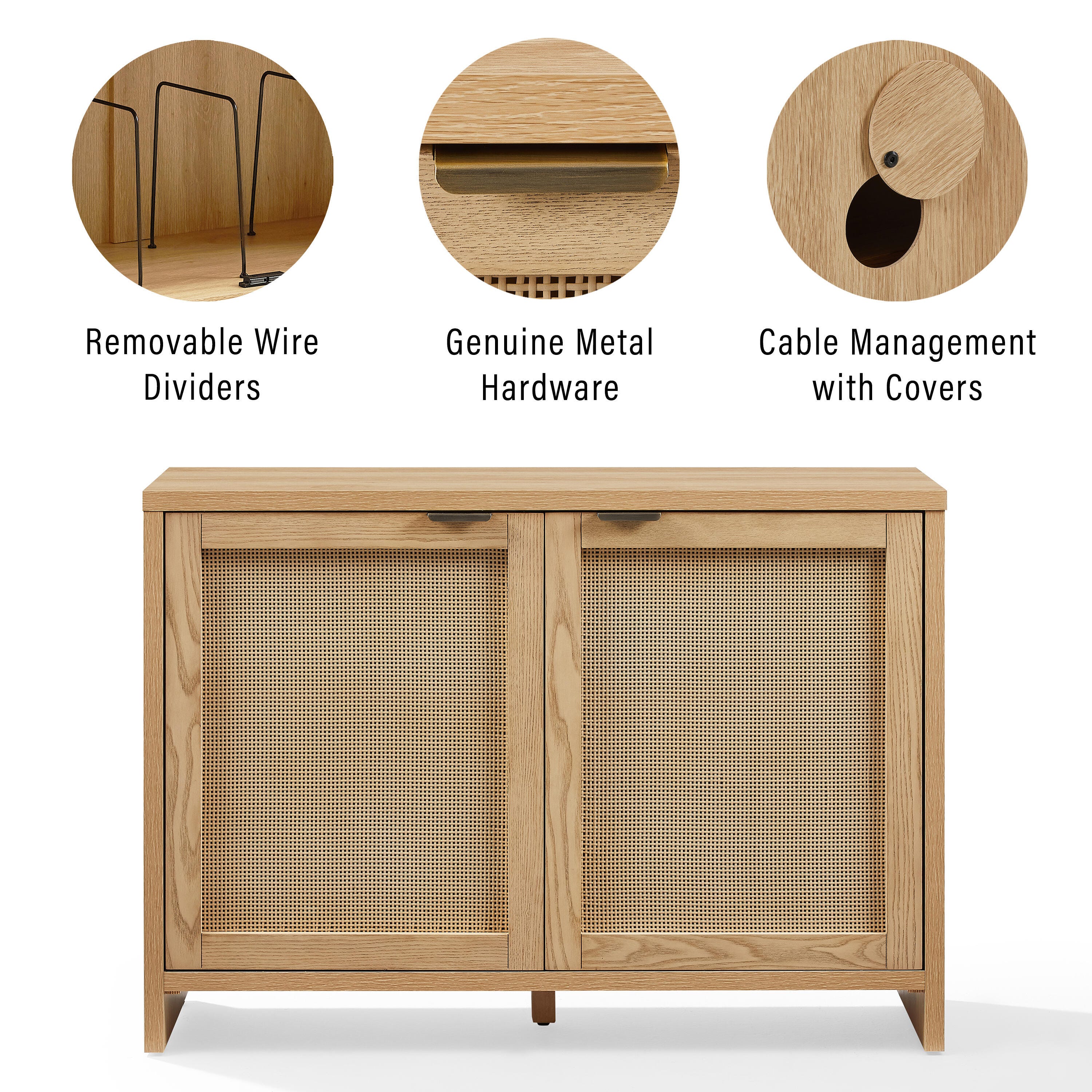 Crosley Furniture Kenji 40" Record Player Cabinet, , large