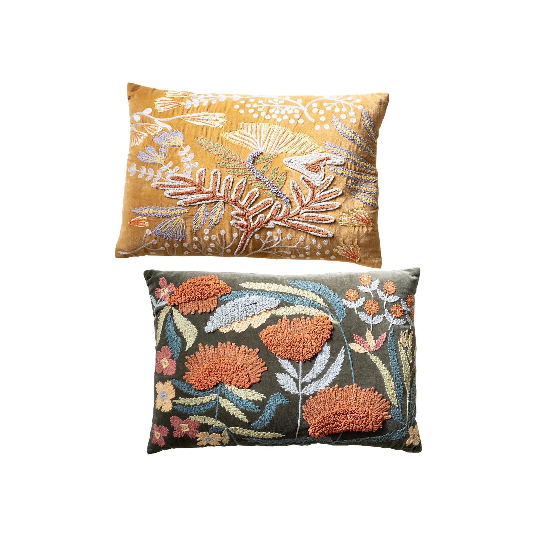 Kalalou Floral Decorative Throw Pillow (Set of 2), , large
