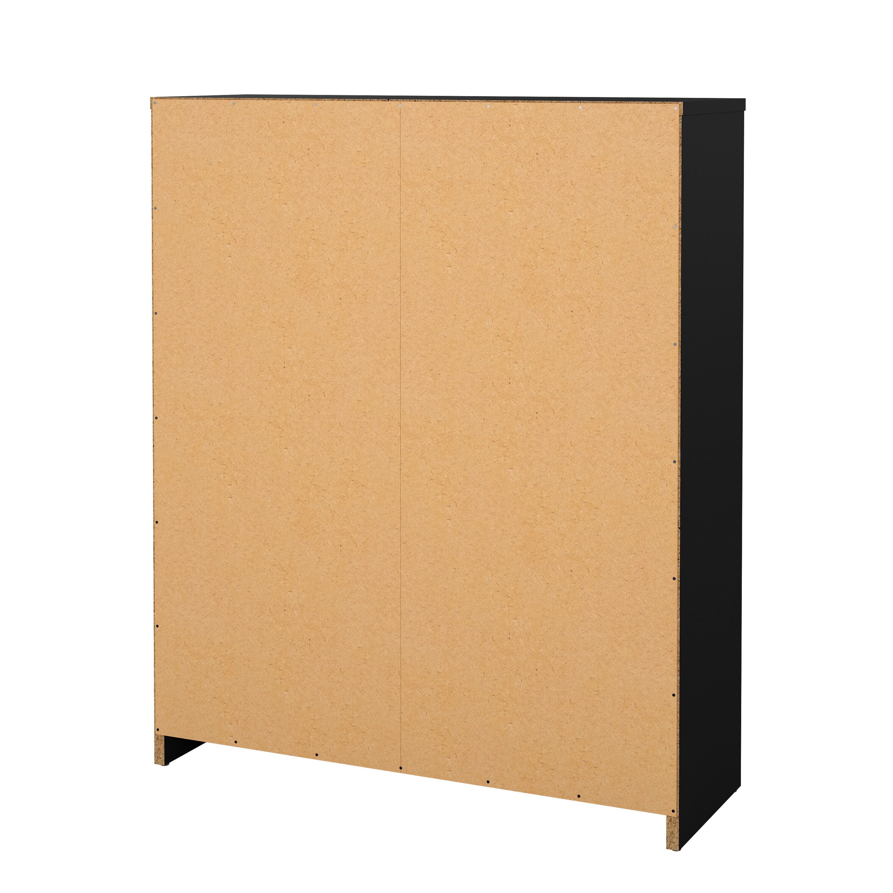 Tvilum Bright 2-Drawer Shoe Storage Cabinet, Black, large