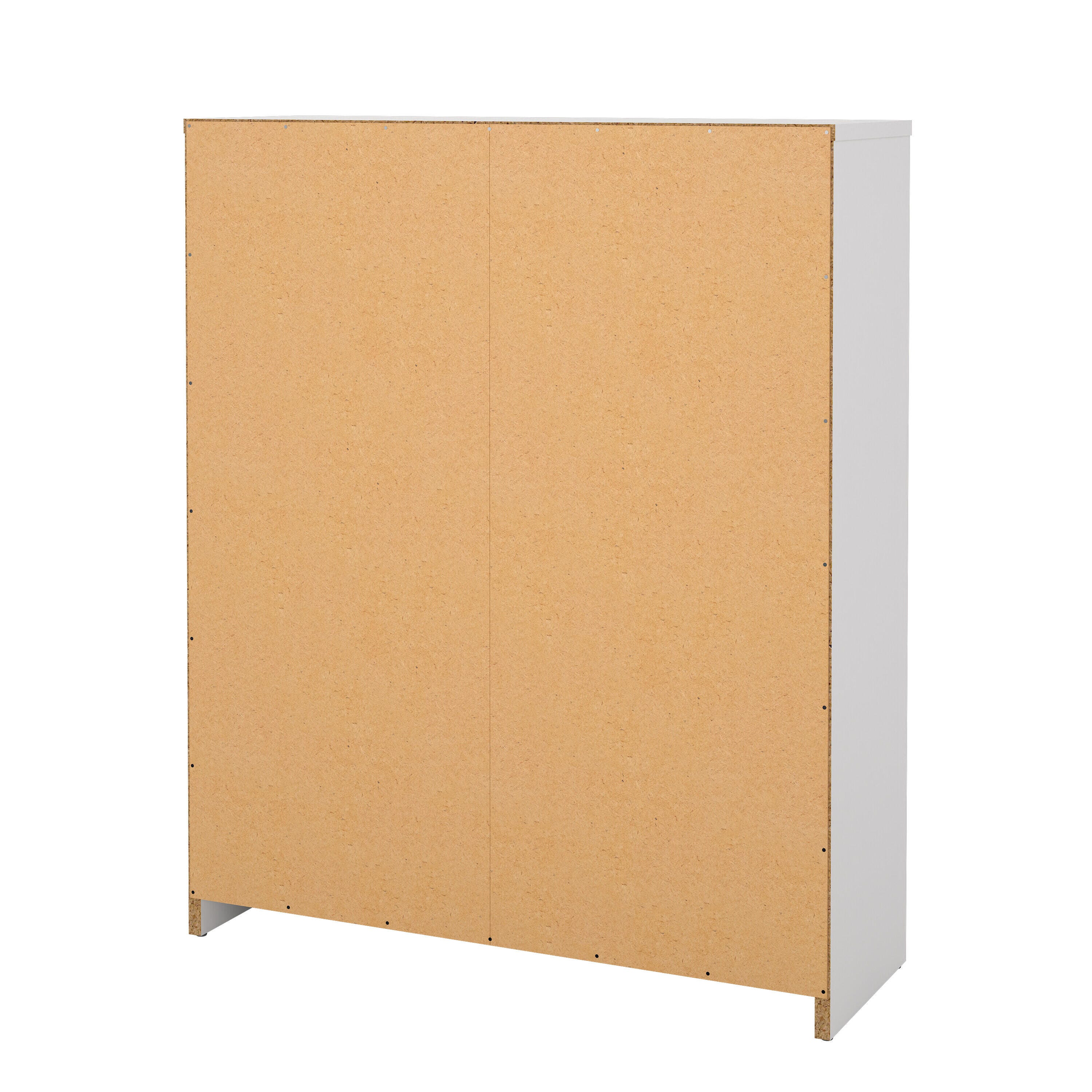 Tvilum Bright 2-Drawer Shoe Storage Cabinet, White, large