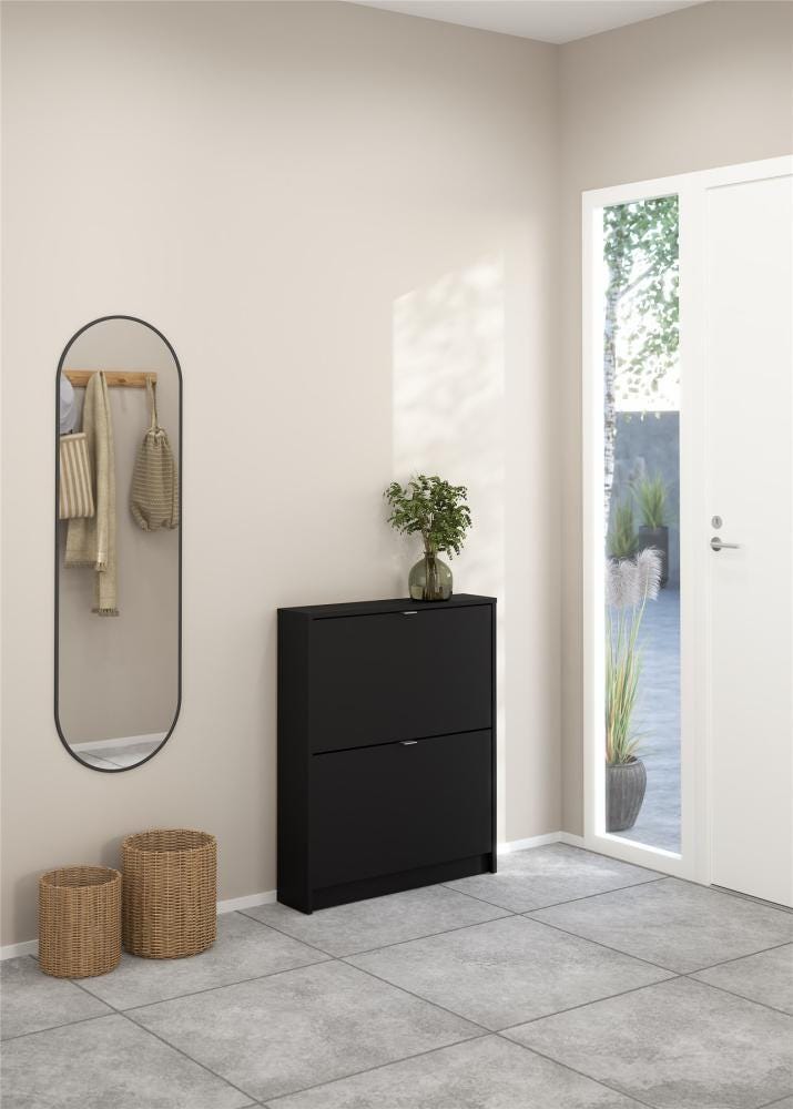 Tvilum Bright 2-Drawer Shoe Cabinet | Ashley
