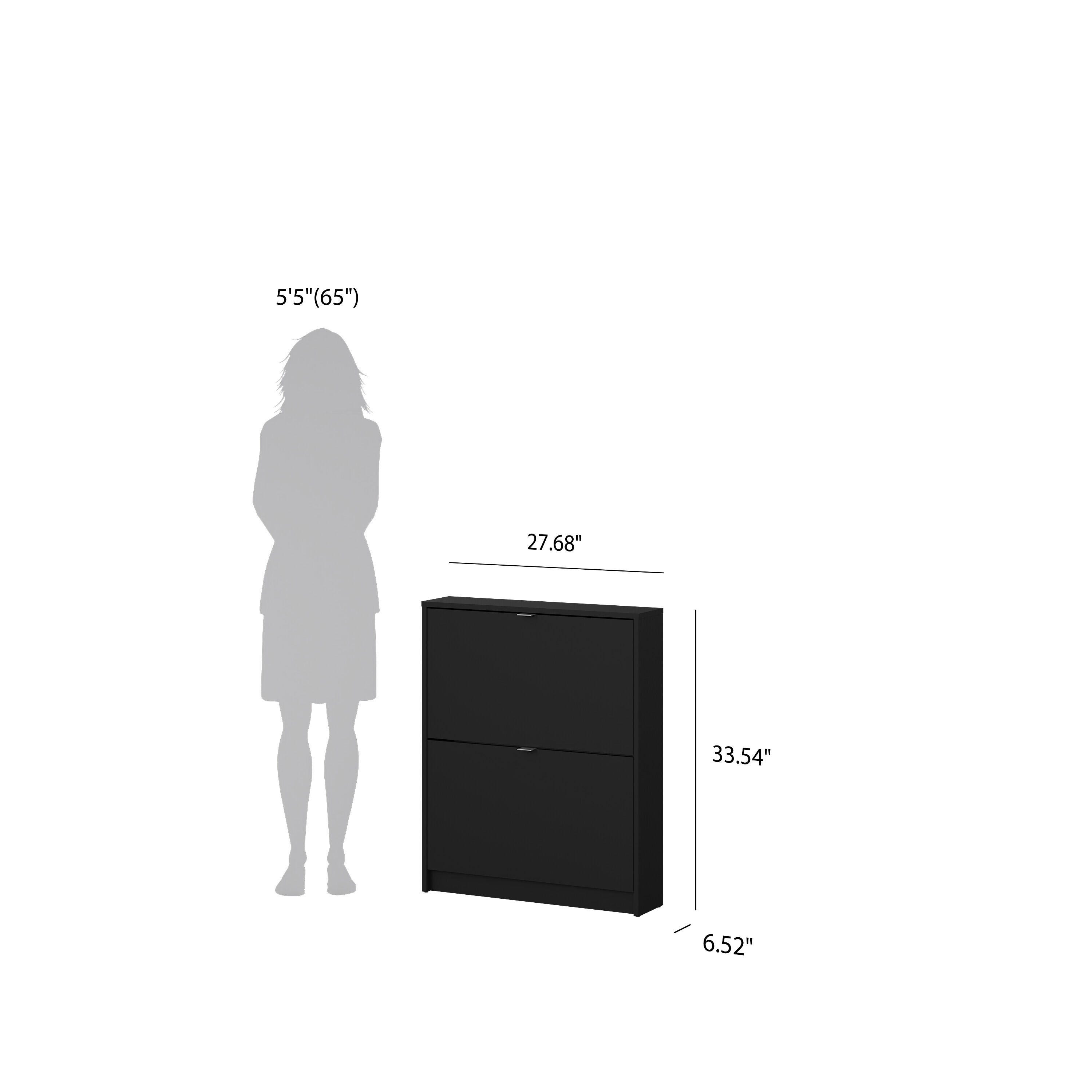 Tvilum Bright 2-Drawer Shoe Cabinet, , large