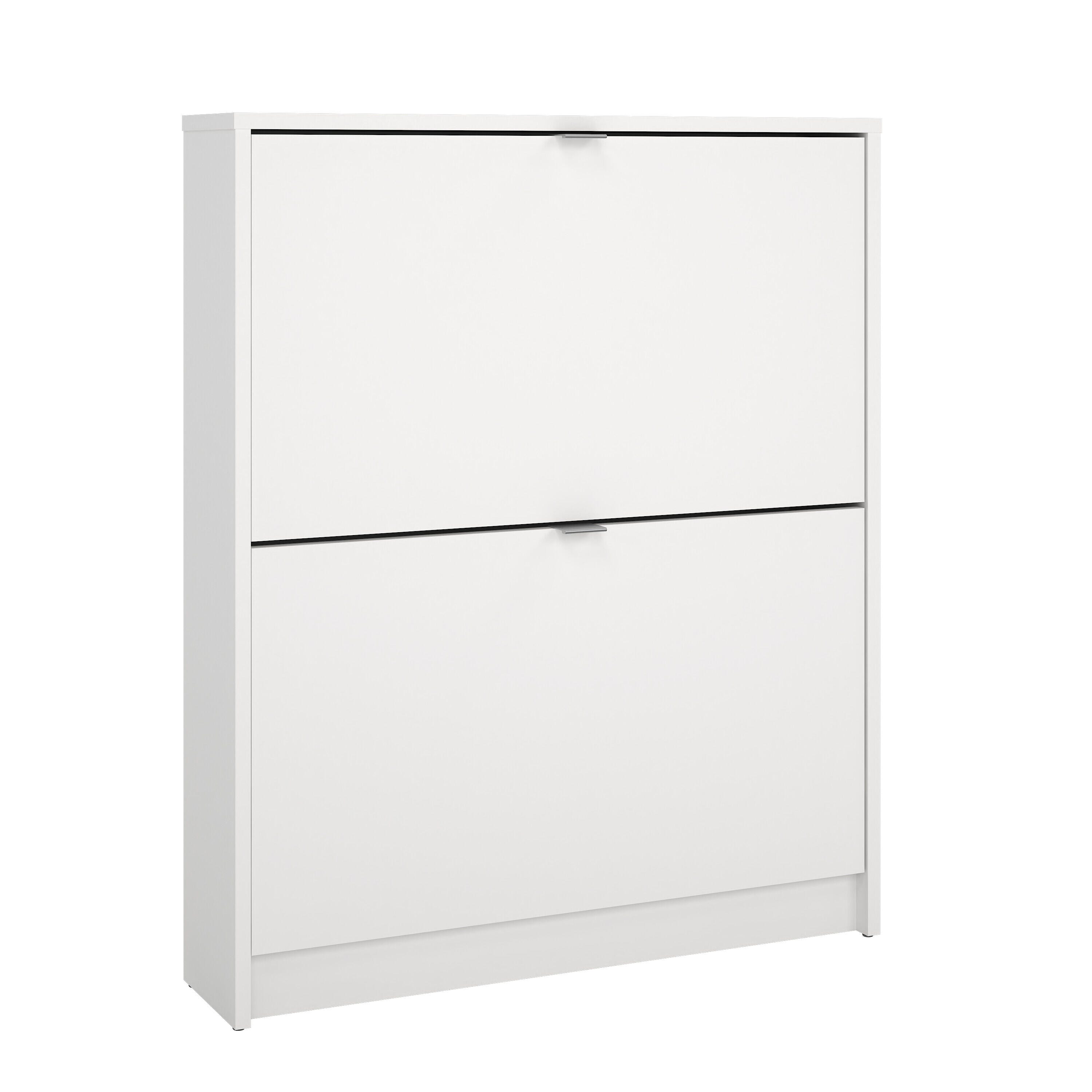 Tvilum Bright 2-Drawer Shoe Cabinet, White, large